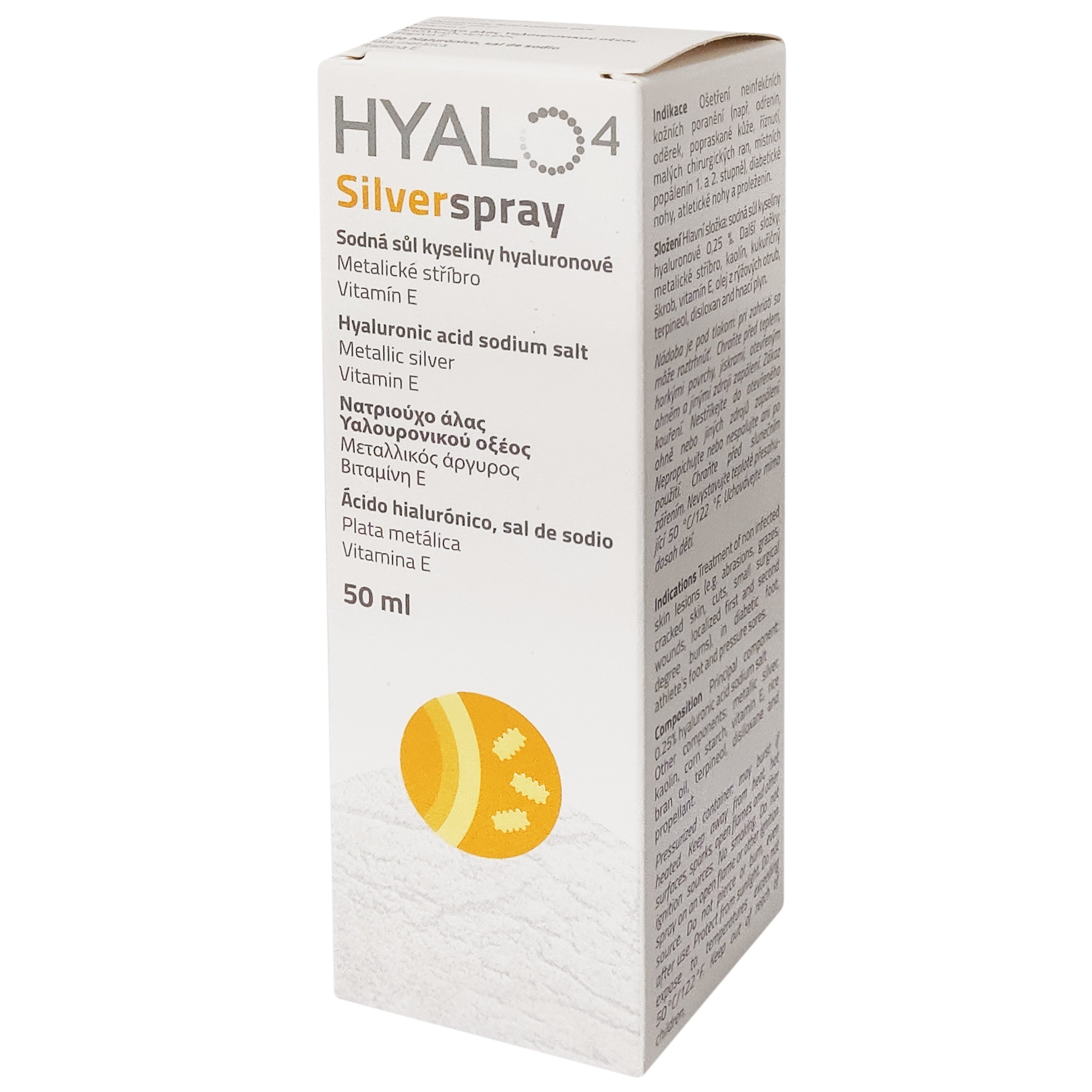 Hyalo 4 Hyalo4 Silver Spray Spray Εναιωρήματος που Συμβάλλει στην Επούλωση Πληγών 50ml