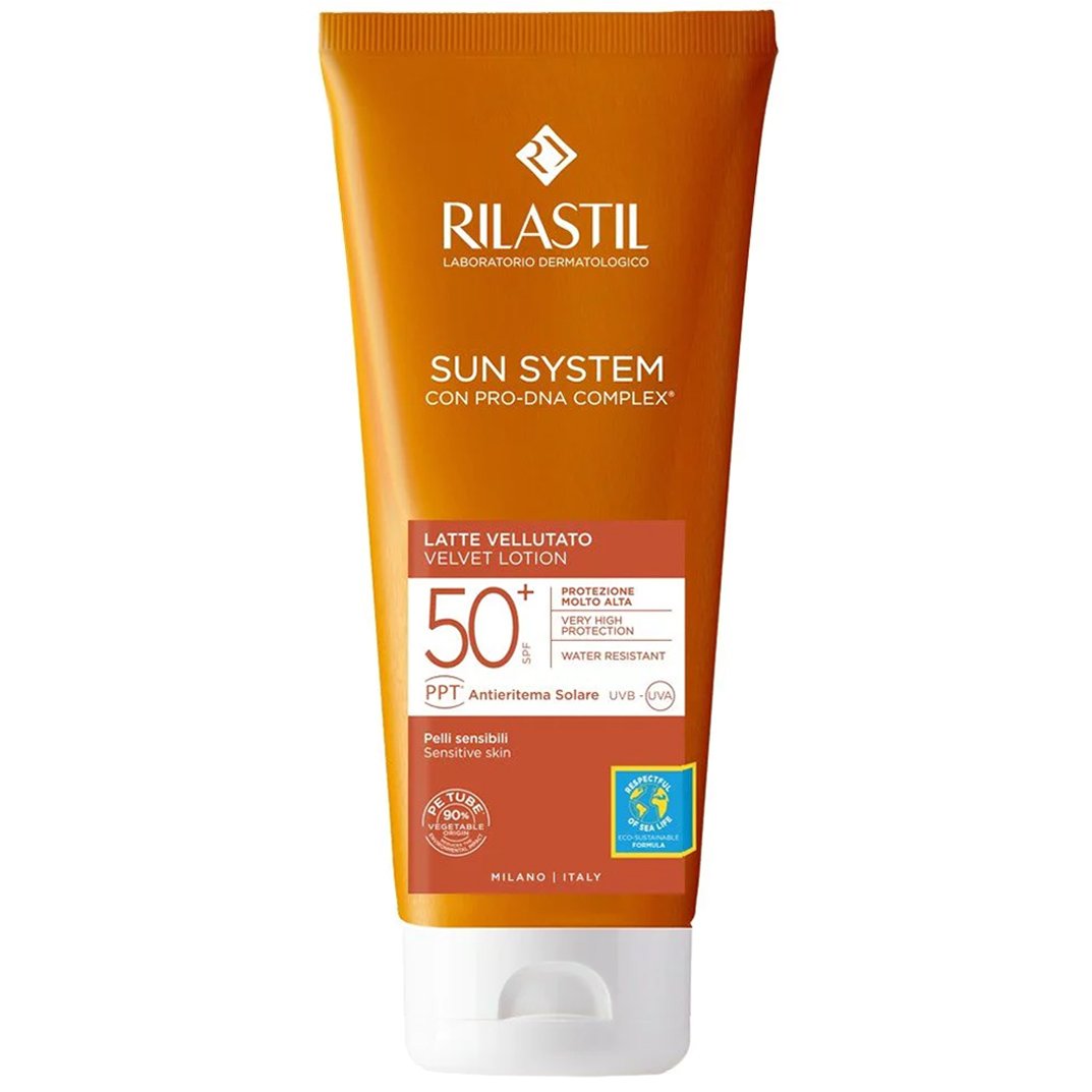 Rilastil Rilastil Sun System Velvet Lotion Spf50+ Αντηλιακό Γαλάκτωμα Προσώπου, Σώματος Πολύ Υψηλής Προστασίας 200ml