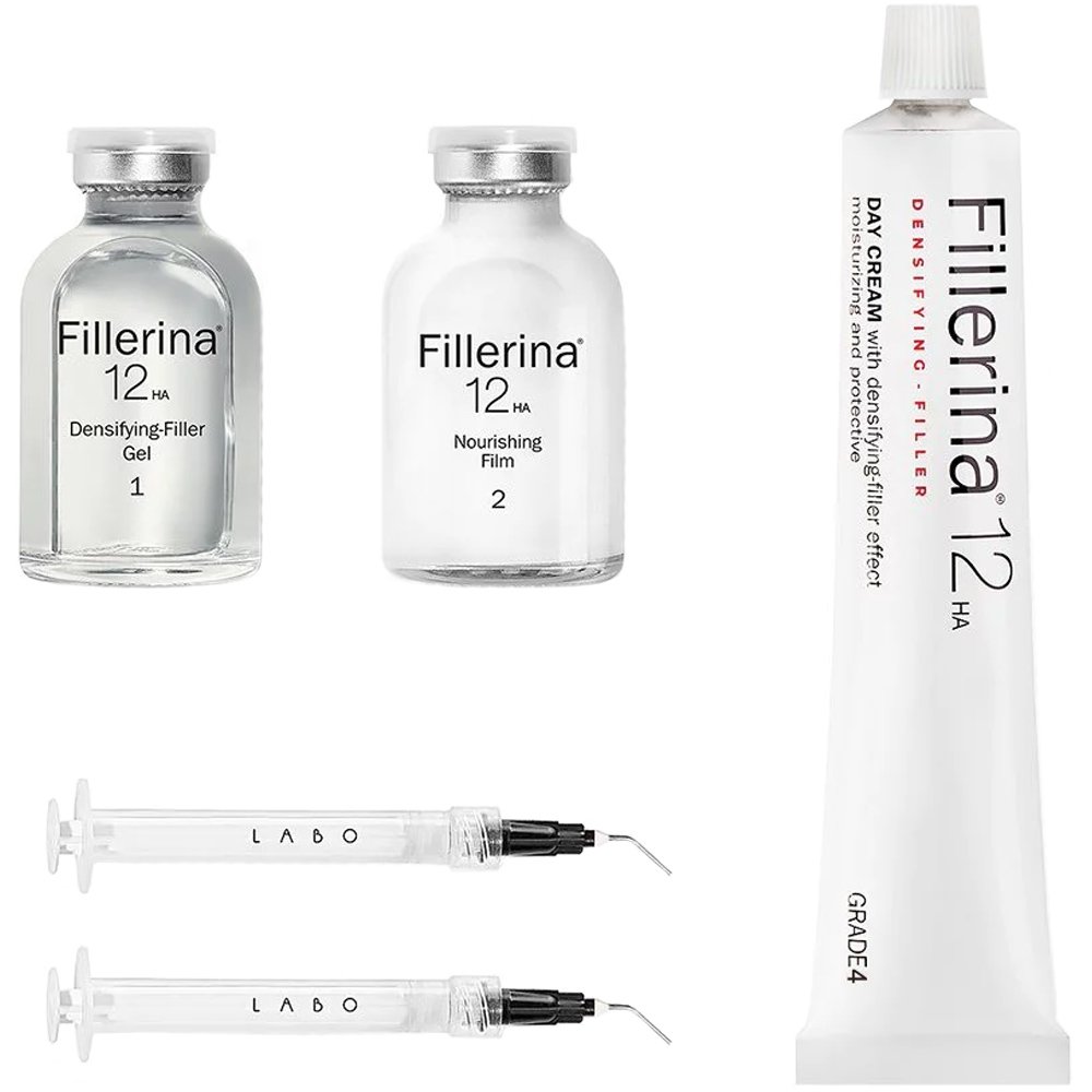 Fillerina Fillerina Promo 12HA Densifying Filler Complete Treatment Gel 30ml & Nourishing Film 30ml & Δώρο Densifying Filler Day Cream Grade 4, 50ml,Δερμοκαλλυντική Αγωγή Αναπλήρωσης Όγκου & Φιλμ Θρέψης για Αίσθηση Ανακούφισης & Ενυδατική Κρέμα Ημέρας Αναπλήρω