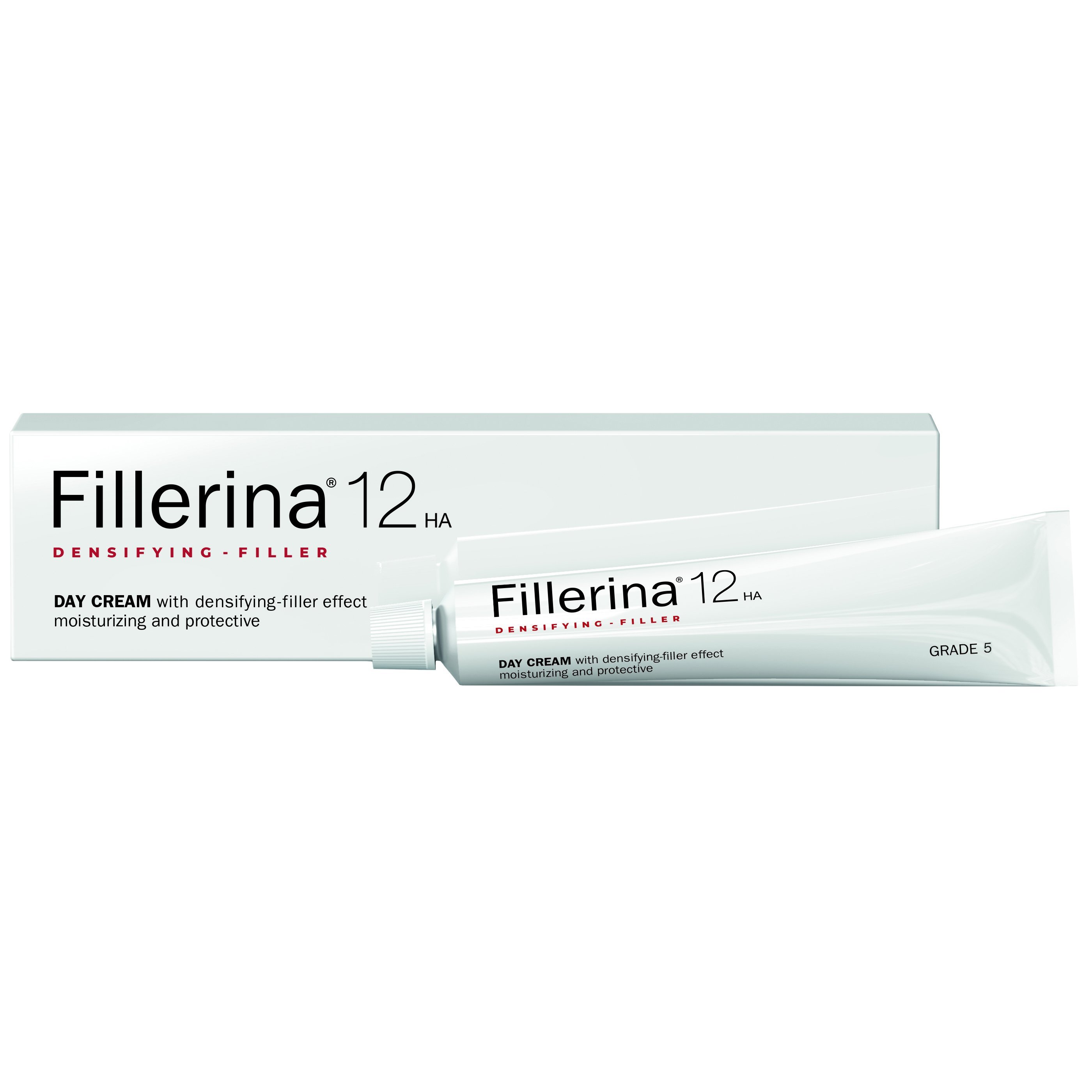 Fillerina Fillerina 12HA Densifying Filler Day Cream Grade 5 50ml,Αντιγηραντική Κρέμα Ημέρας Προσώπου για Αναπλήρωση Όγκου & Γεμίσματος των Ρυτίδων