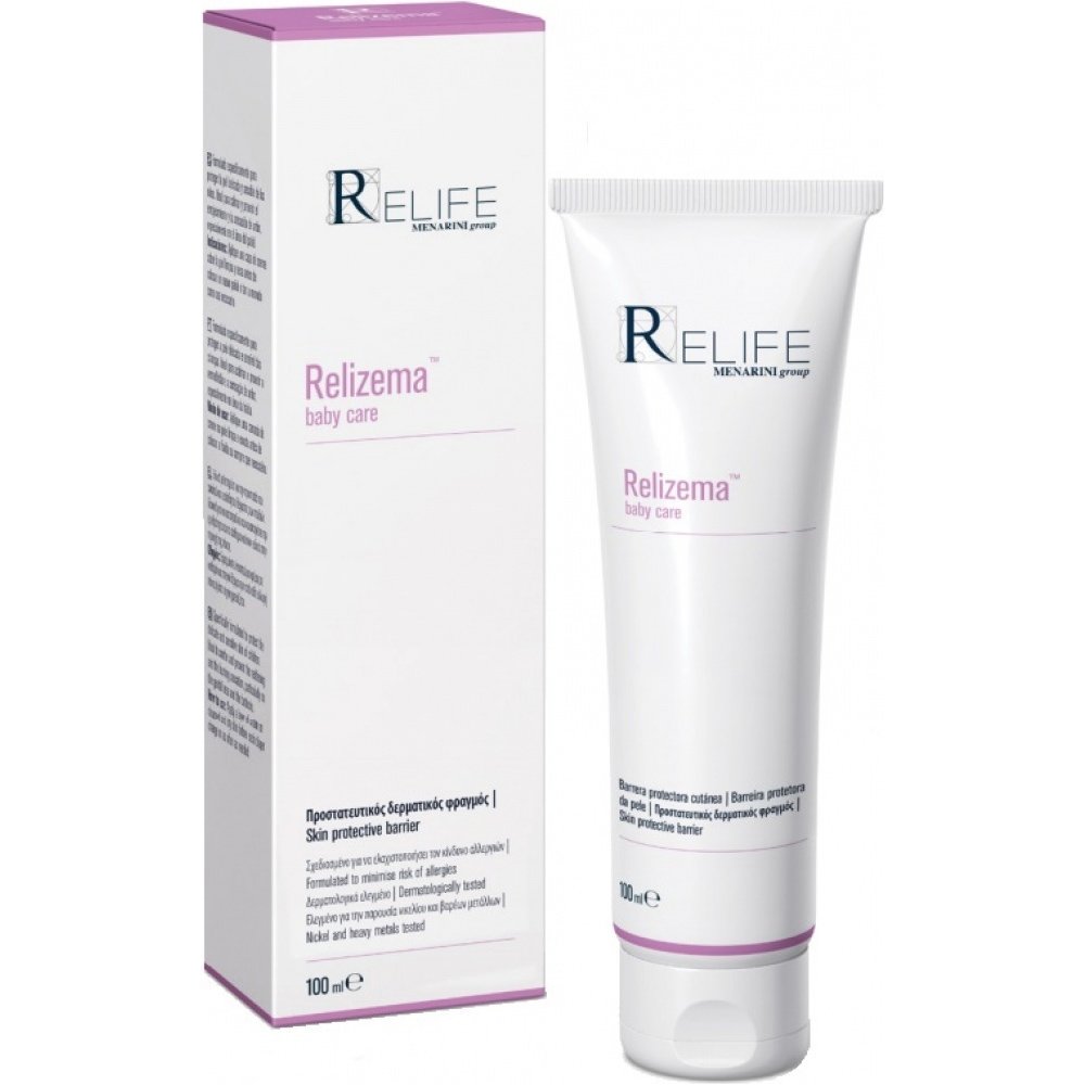 Menarini Menarini Relife Relizema Baby Care Cream Καταπραϋντική Κρέμα για την Αλλαγή Πάνας Κατά του Ερυθήματος & της Αίσθησης Καύσου 100ml