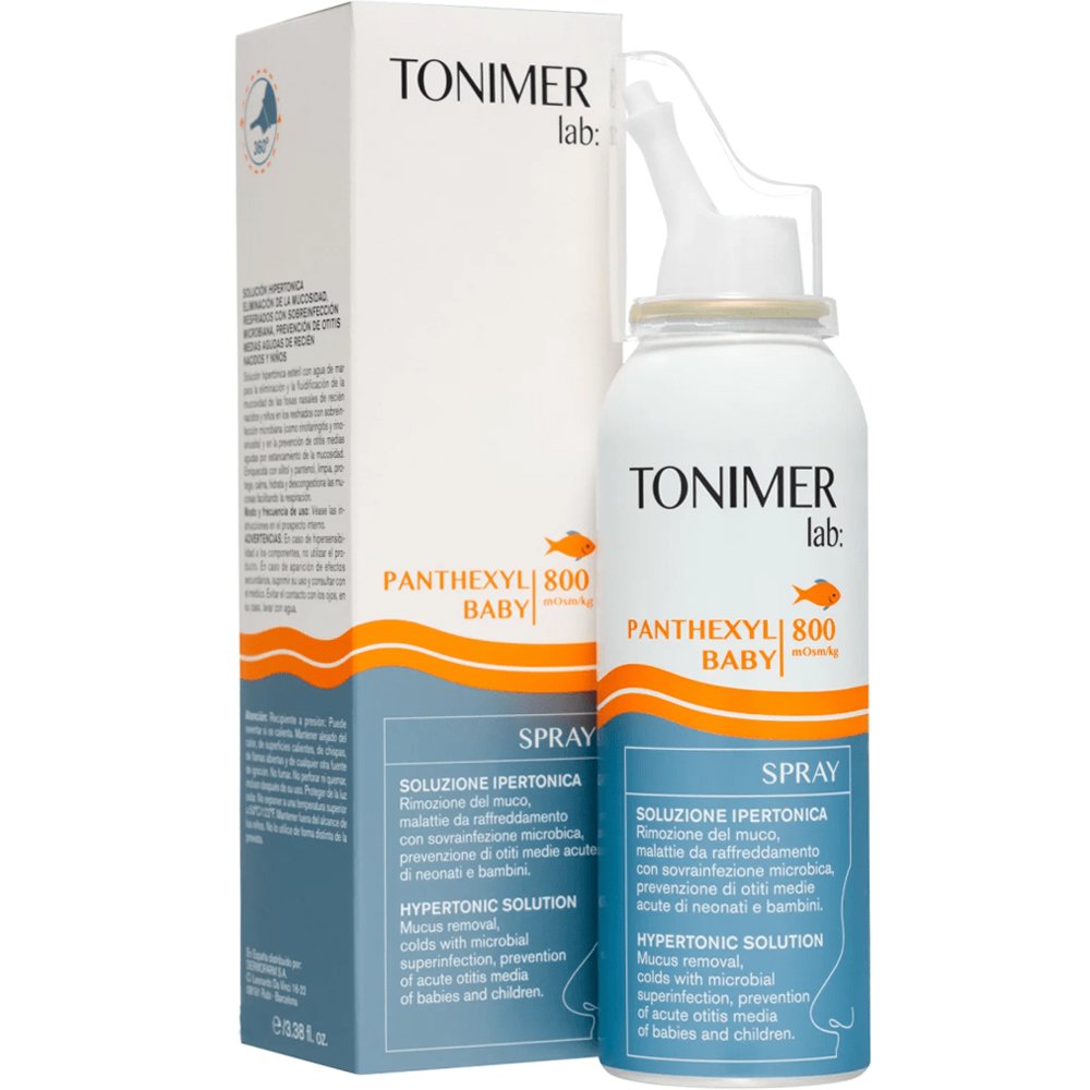 EPSILON HEALTH Tonimer Panthexyl Baby Hypertonic Solution Spray Αποστειρωμένο Υπέρτονο Διάλυμα με Θαλασσινό Νερό για την Απομάκρυνση & Ρευστοποίηση της Βλέννας σε Βρέφη 100ml