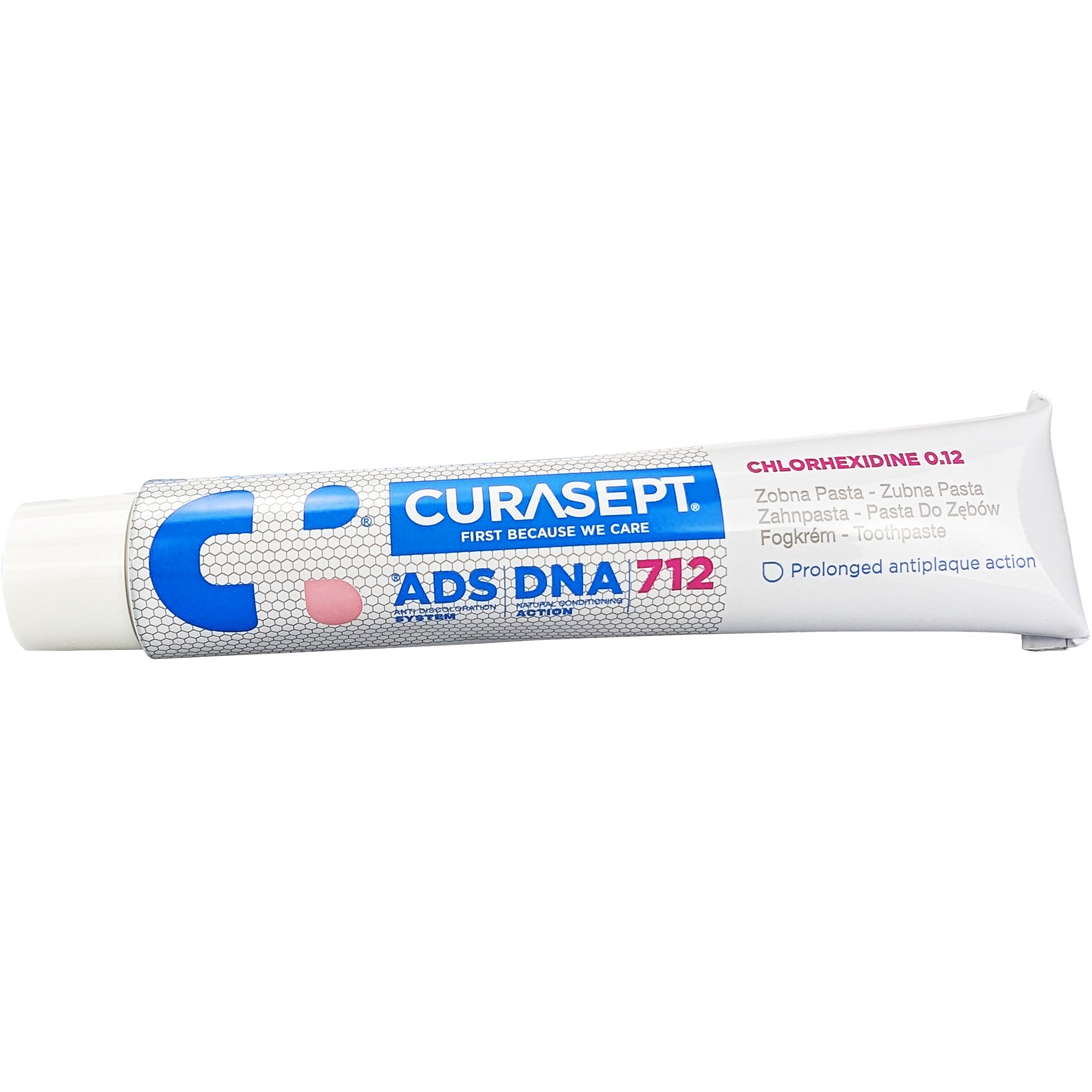 Curaprox Curaprox Curasept 712 Prolonged Antiplaque Action Toothpaste Οδοντόκρεμα για Παρατεταμένη Θεραπεία Κατά της Πλάκας 75ml