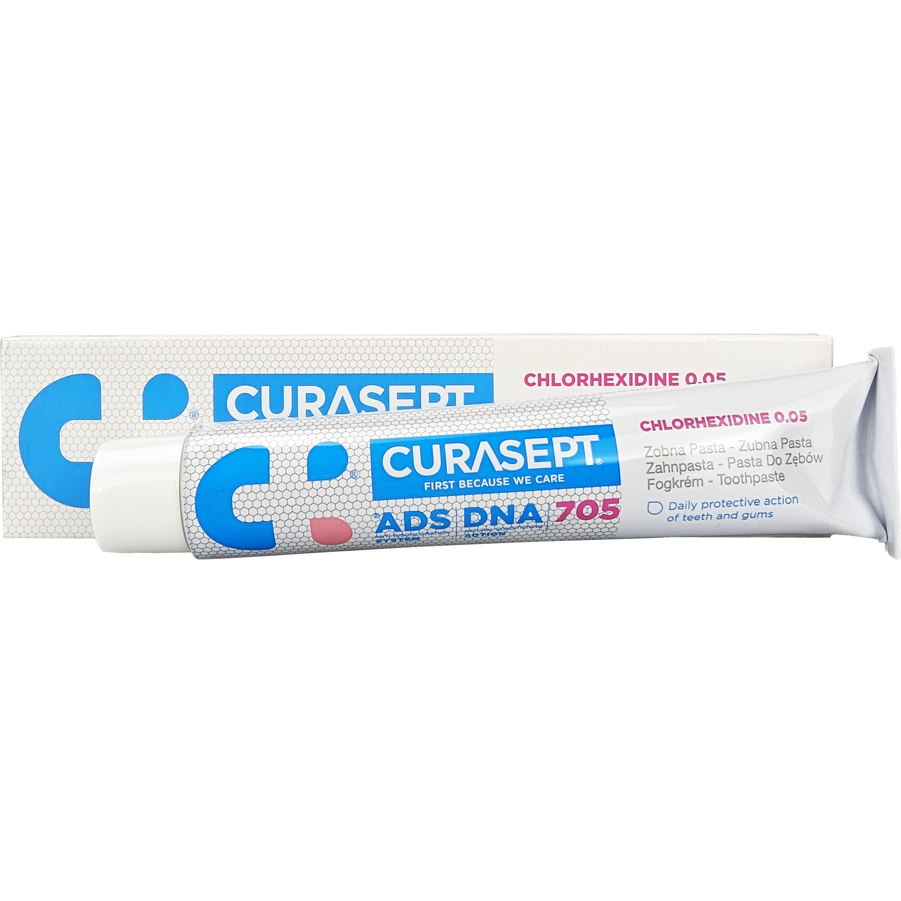 Curaprox Curaprox Curasept 705 Daily Protective Action Toothpaste Οδοντόκρεμα Καθημερινής Φροντίδας για Δόντια & Ούλα 75ml