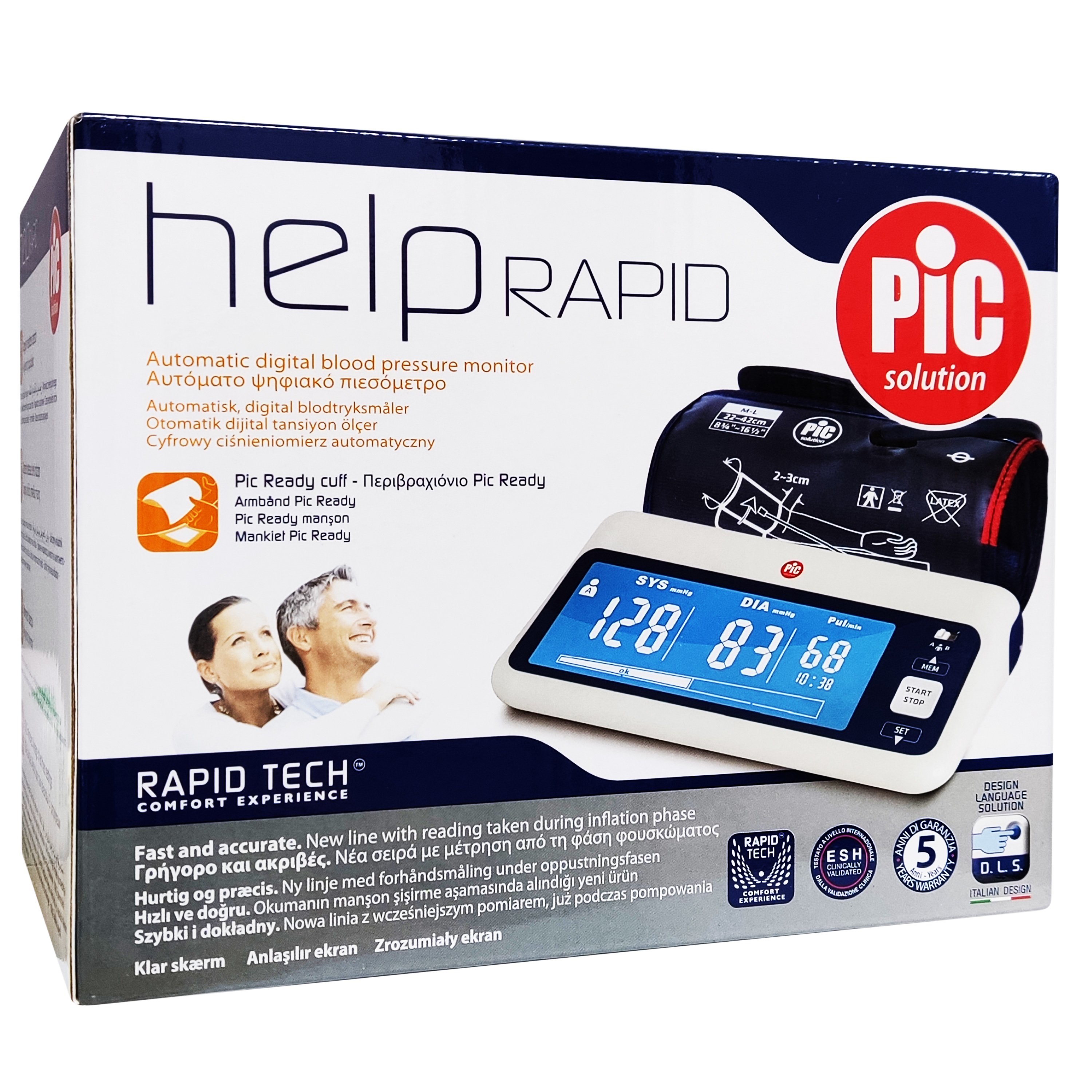 Pic Pic Solution Help Rapid Automatic Digital Blood Preasure Monitor Αυτόματο Ψηφιακό Πιεσόμετρο 1 Τεμάχιο