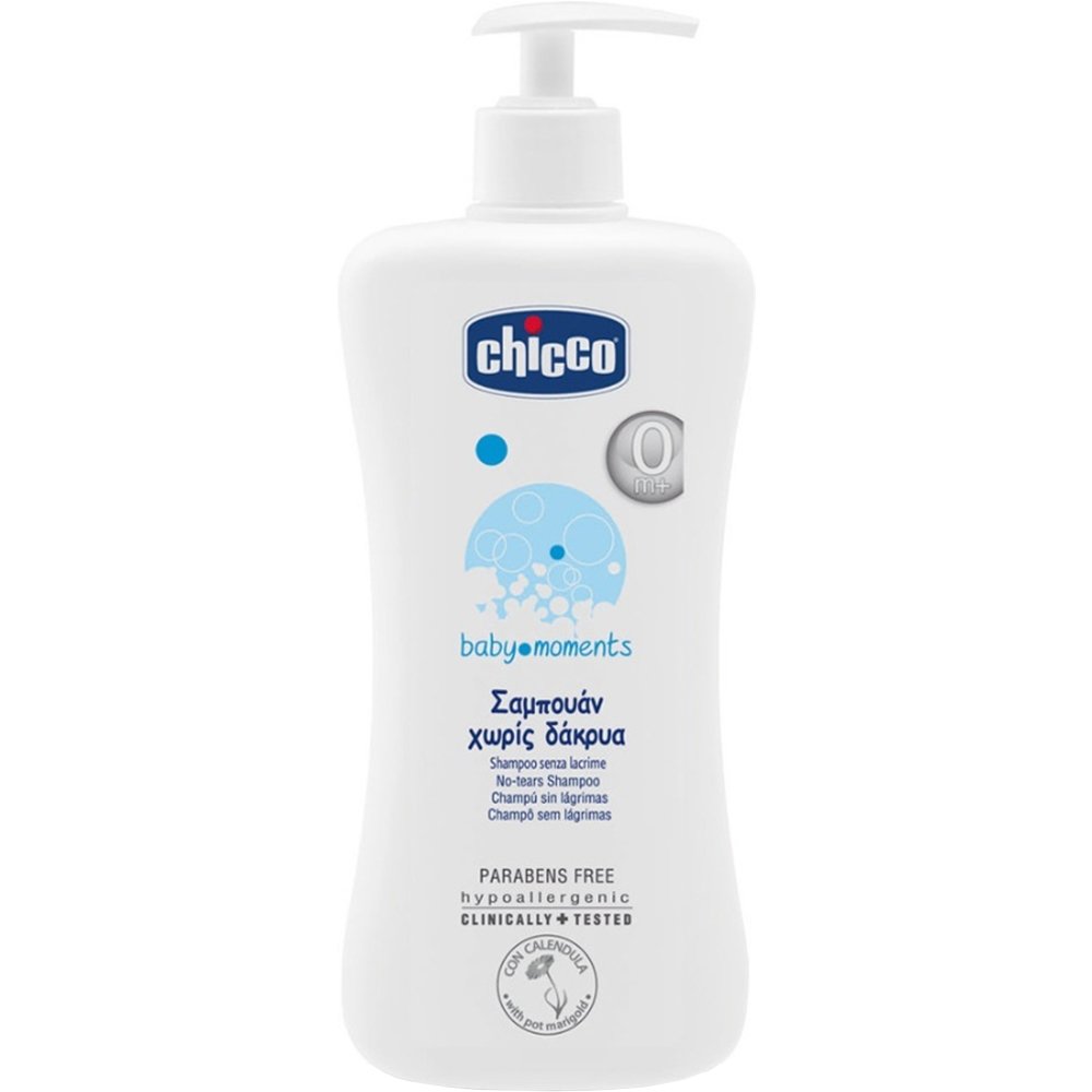 Chicco Baby Moments 0m+ No Tears Shampoo Σαμπουάν για Βρέφη Κατάλληλο από τη Γέννηση που δεν Ερεθίζει τα Μάτια 300ml φωτογραφία