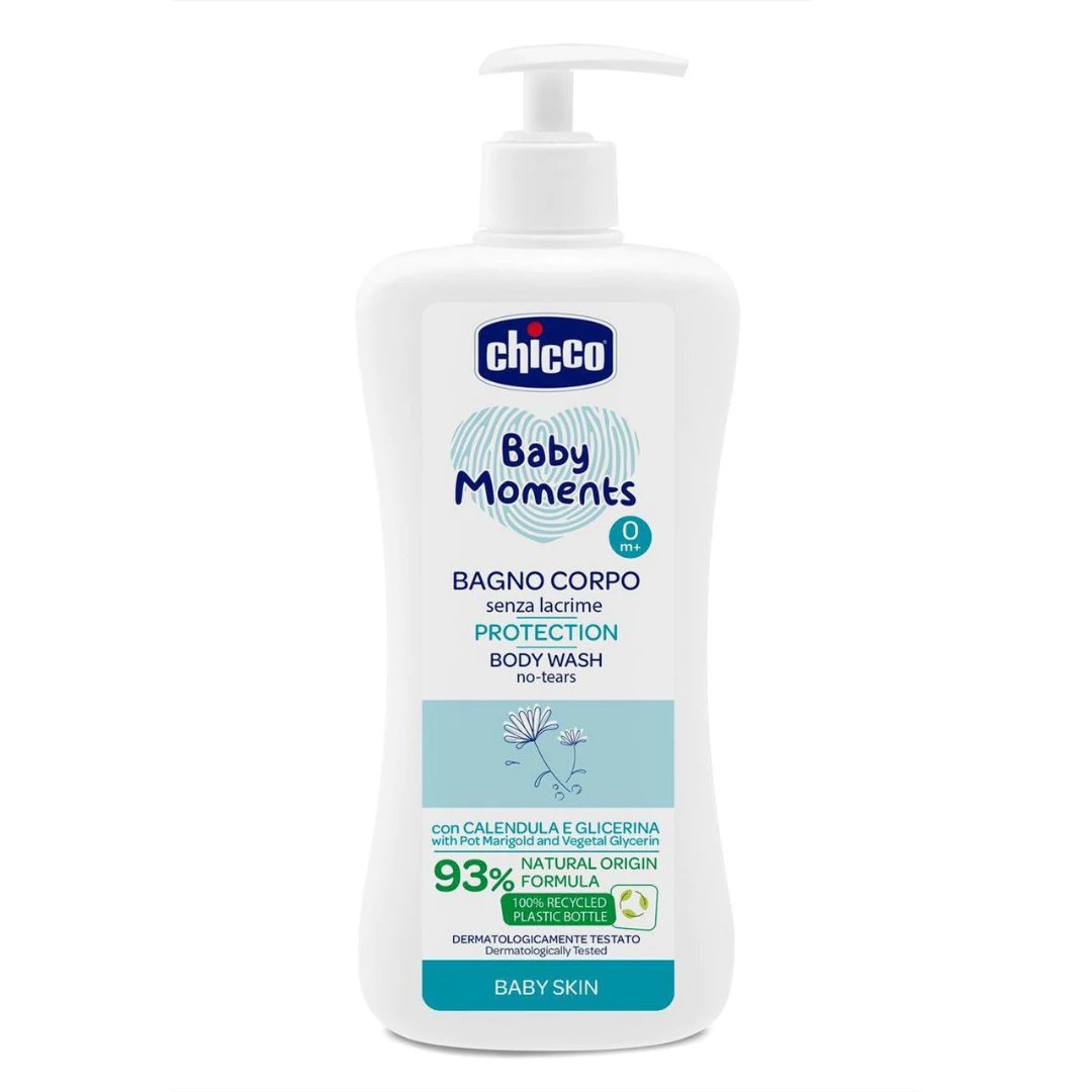 Chicco Chicco Baby Moments 0m+ Bath Protection Βρεφικό Αφρόλουτρο με Εκχύλισμα Καλέντουλας 500ml