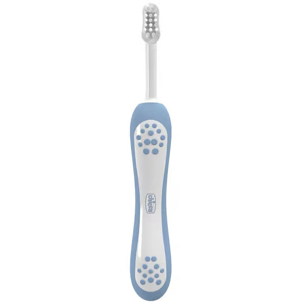 Chicco Chicco First Milk Teeth Toothbrush 6-36m Παιδική Οδοντόβουρτσα για τα Πρώτα Νεογιλά Δοντάκια 1 Τεμάχιο - Σιελ