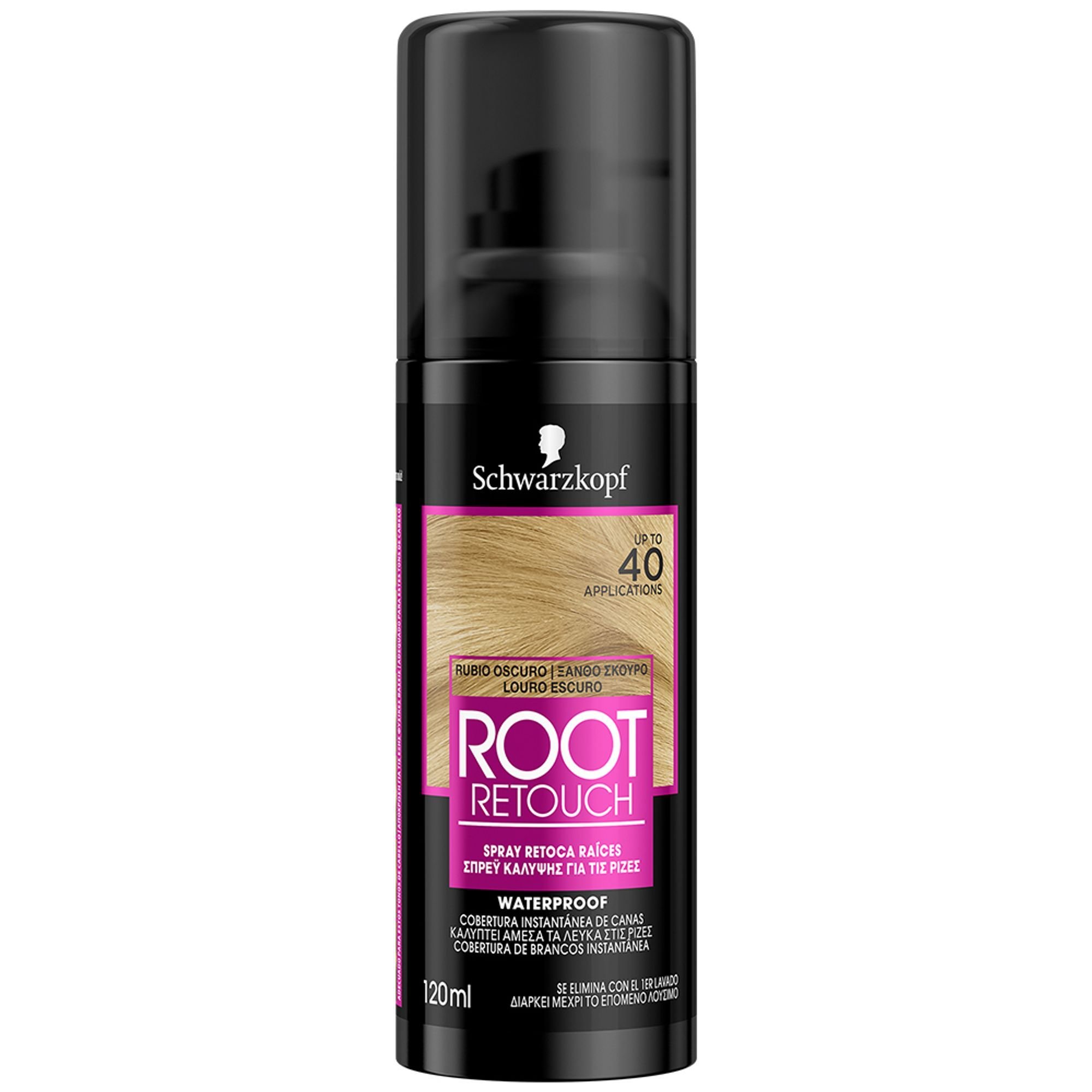 Schwarzkopf Root Retoucher Spray που Καλύπτει τα Λευκά στις Ρίζες, Ξανθό Σκούρο 120ml