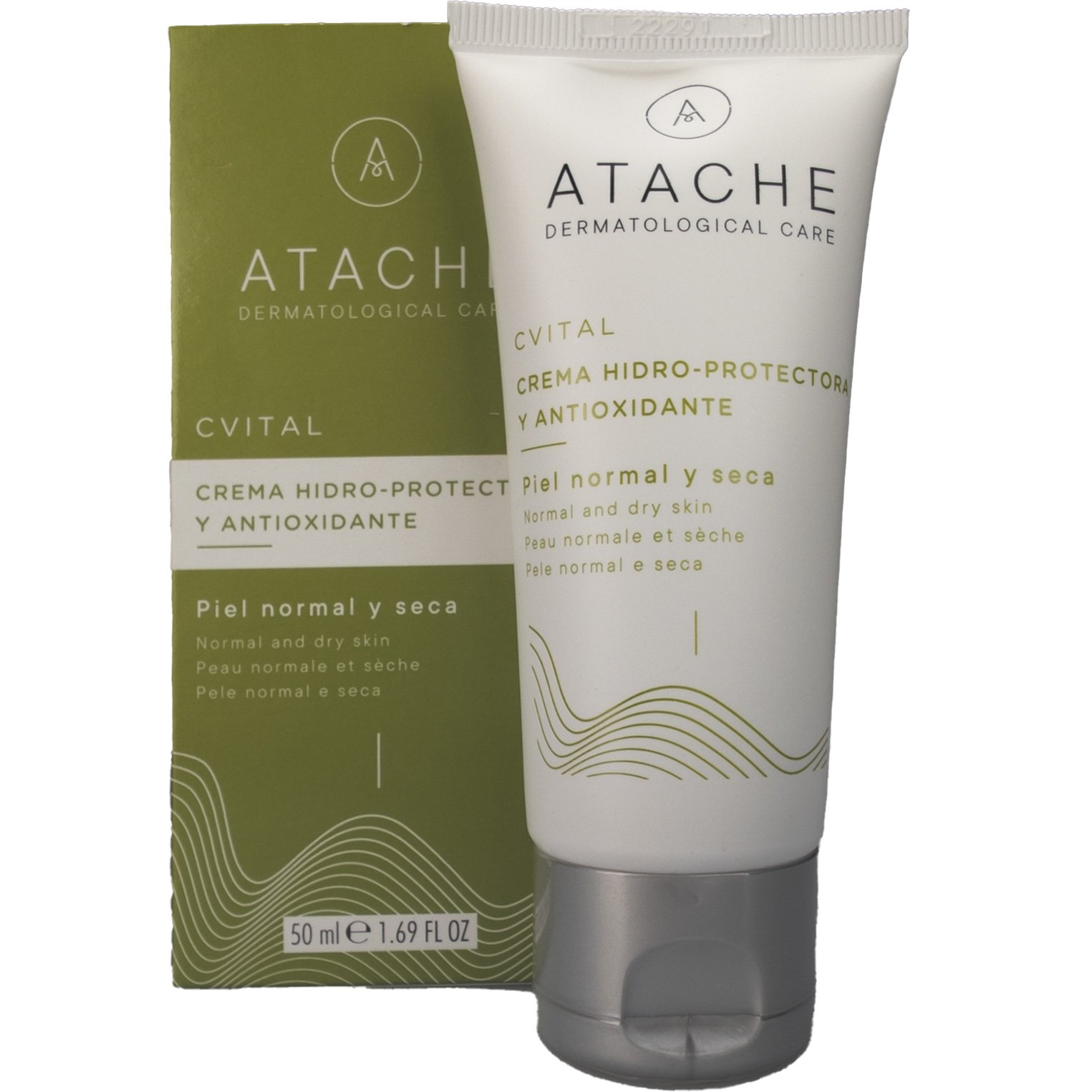 Atache Atache C Vital Day Cream Mixed to Dry Skin Αντιοξειδωτική Κρέμα Ημέρας Ενάντια στα Πρώτα Σημάδια Γήρανσης για Κανονικές & Ξηρές Επιδερμίδες 50ml