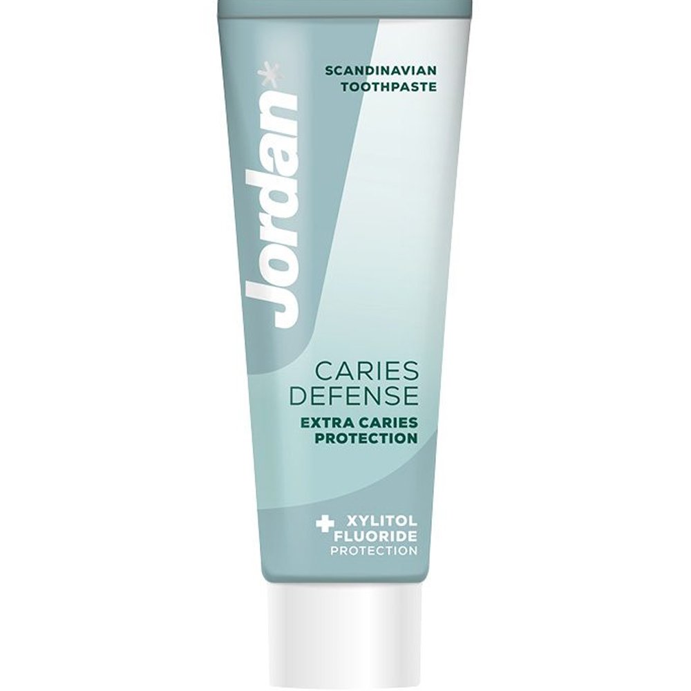 Jordan Jordan Caries Defense Protection Toothpaste Οδοντόκρεμα με Φθόριο & Ξυλιτόλη για Μεγαλύτερη Προστασία από την Τερηδόνα 75ml