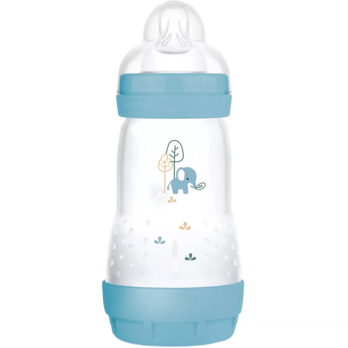 Mam Mam Easy Start Anti-Colic Plastic Bootle 2m+ Μπιμπερό Πολυπροπυλενίου με Θηλή Σιλικόνης Μεσαίας Ροής & Σύστημα Κατά των Κολικών 260ml, Κωδ 351SBc - Μπλε