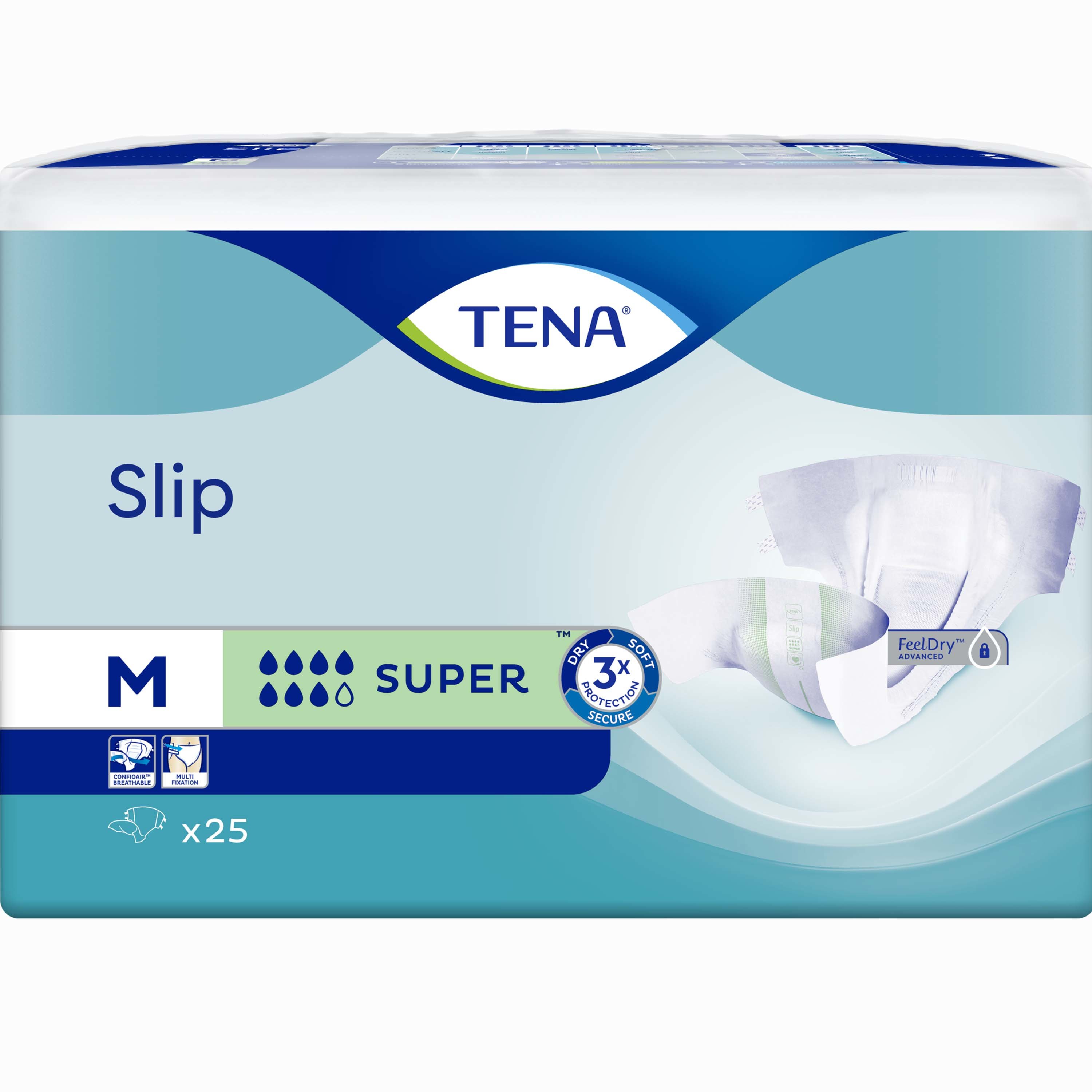 Tena Tena Slip Super Πάνες Ακράτειας 25 Τεμάχια - Medium 73 / 122cm