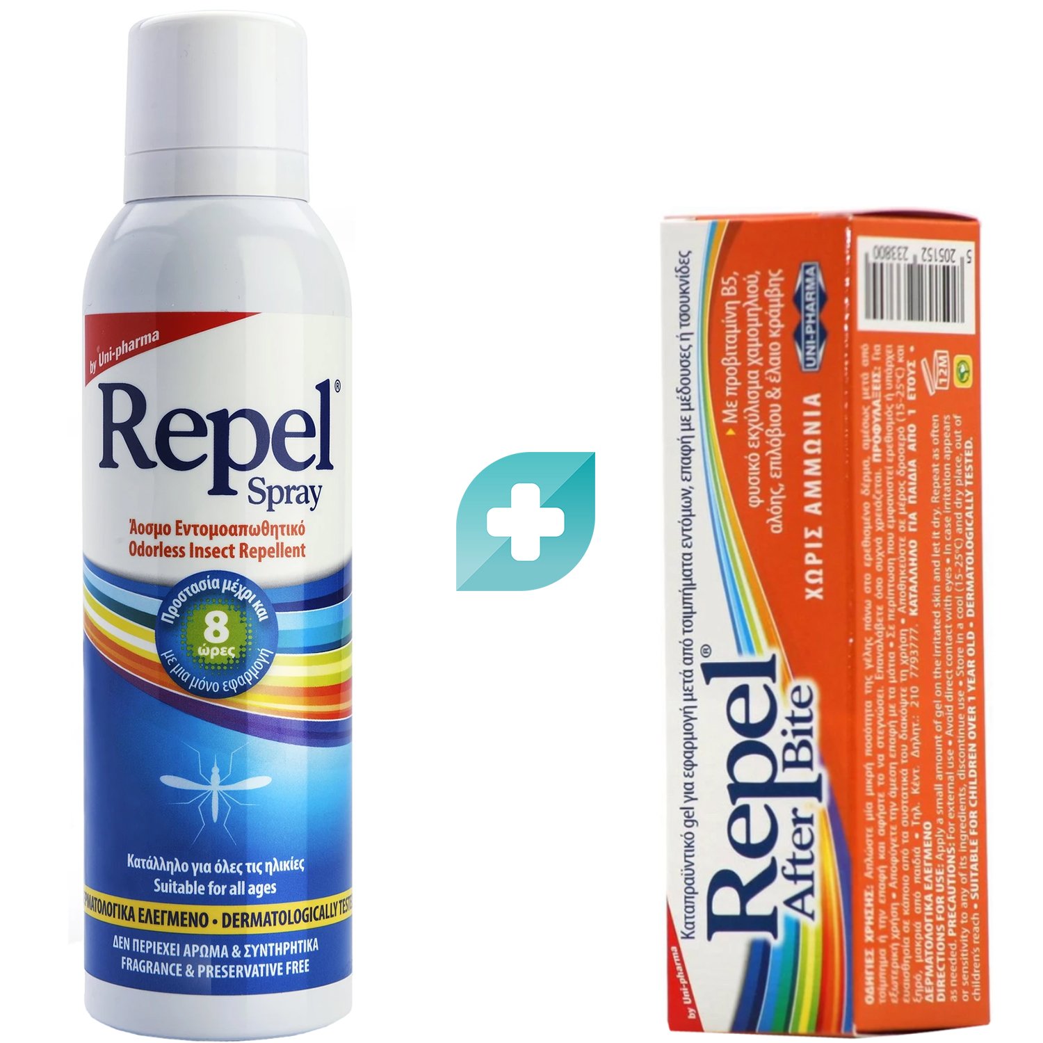 Uni-Pharma Σετ Uni-Pharma Repel Spray 100ml & After Bite Gel 20ml