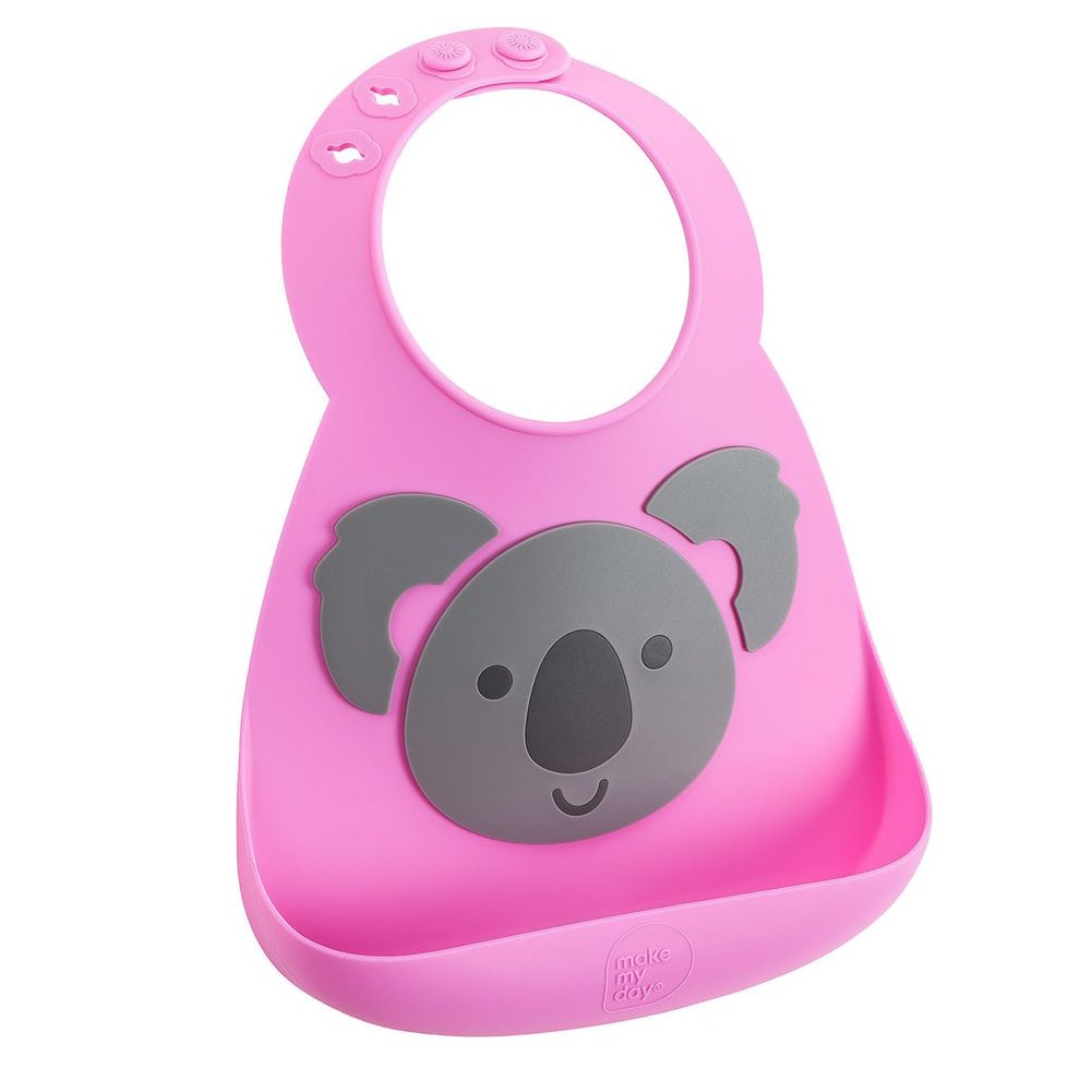 MakeMyDay MakeMyDay Baby Bib Κωδ 70117 Σαλιάρα Σιλικόνης για Ηλικίες από 6 Μηνών 1 Τεμάχιο - Koala