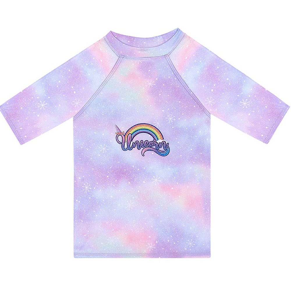 SlipStop SlipStop Glitter Unicorn UV Shirt Κωδ 82182 Παιδική Μπλούζα με Αντηλιακή Προστασία, 1 Τεμάχιο - 4 to 5 Years (104-110cm)