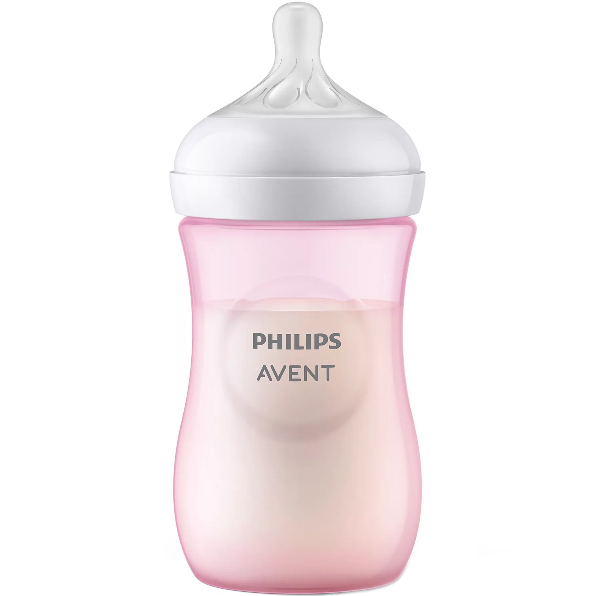 Philips Avent Philips Avent Natural Response Bottle 1m+ Μπιμπερό Πολυπροπυλενίου με Θηλή Σιλικόνης Ροής 3 Οπών 260ml, Κωδ SCY903/11 - Ροζ