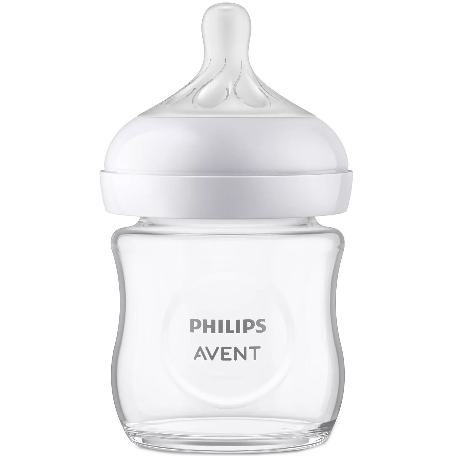 Philips Avent Philips Avent Natural Response Bottle 0m+ Γυάλινο Μπιμπερό με Θηλή Σιλικόνης Ροής 2 Οπών 120ml, Κωδ SCY930/01