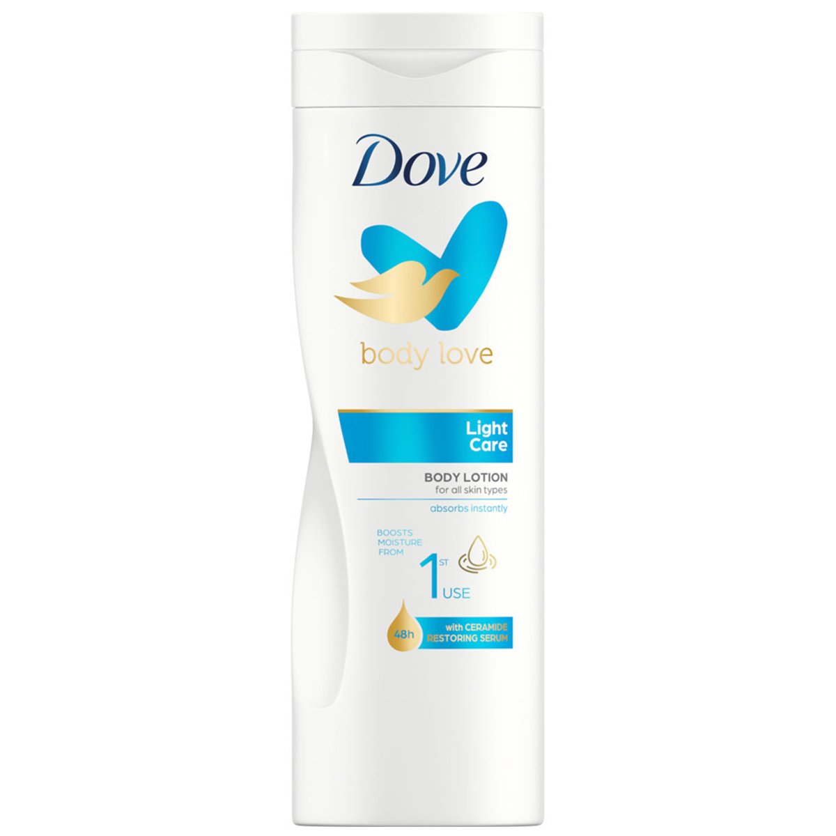 Dove Dove Body Love Light Care Body Lotion Ενυδατικό Γαλάκτωμα Σώματος για Όλους τους Τύπους Δέρματος με Ελαφριά Υφή 400ml