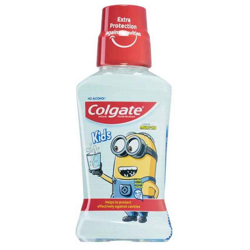 Colgate Colgate Mouthwash Kids Minions Soft Mint Στοματικό Διάλυμα για Παιδιά 6-12 Ετών, 250ml