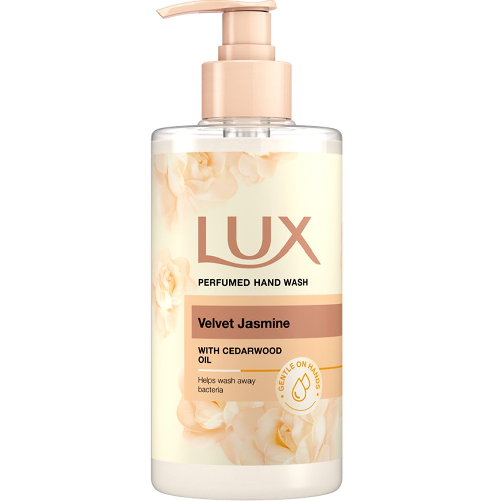 Lux Lux Perfumed Hand Wash Velvet Jasmine with Cedarwood Oil Κρεμοσάπουνο με Έλαιο Κέδρου & Άρωμα από Άνθη Εξωτικών Λουλουδιών 380ml