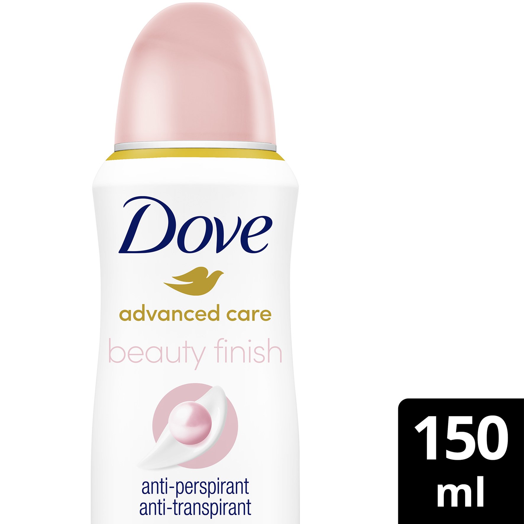 Dove Advanced Care 72h Beauty Finish 150ml,Αποσμητικό 72ωρης Αντιιδρωτικής Προστασίας με Ελαφρύ Άρωμα Μανόλιας & Κρίνου