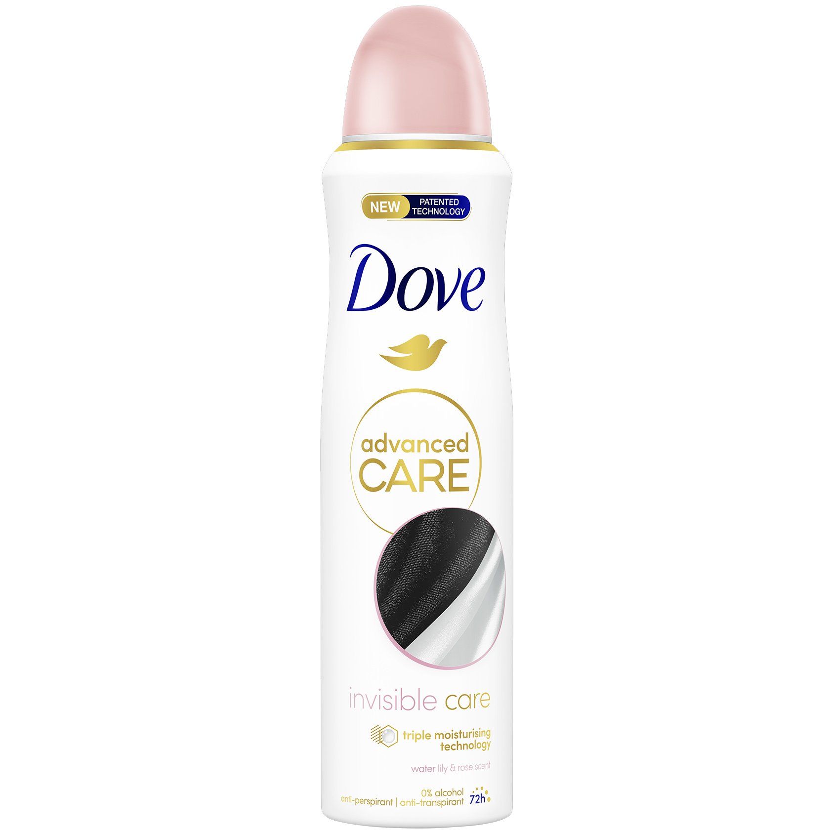 Dove Advanced Care 72h Invisible Care Αποσμητικό 72ωρης Αντιιδρωτικής Προστασίας με Διακριτικό Άρωμα Λουλουδιών 150ml