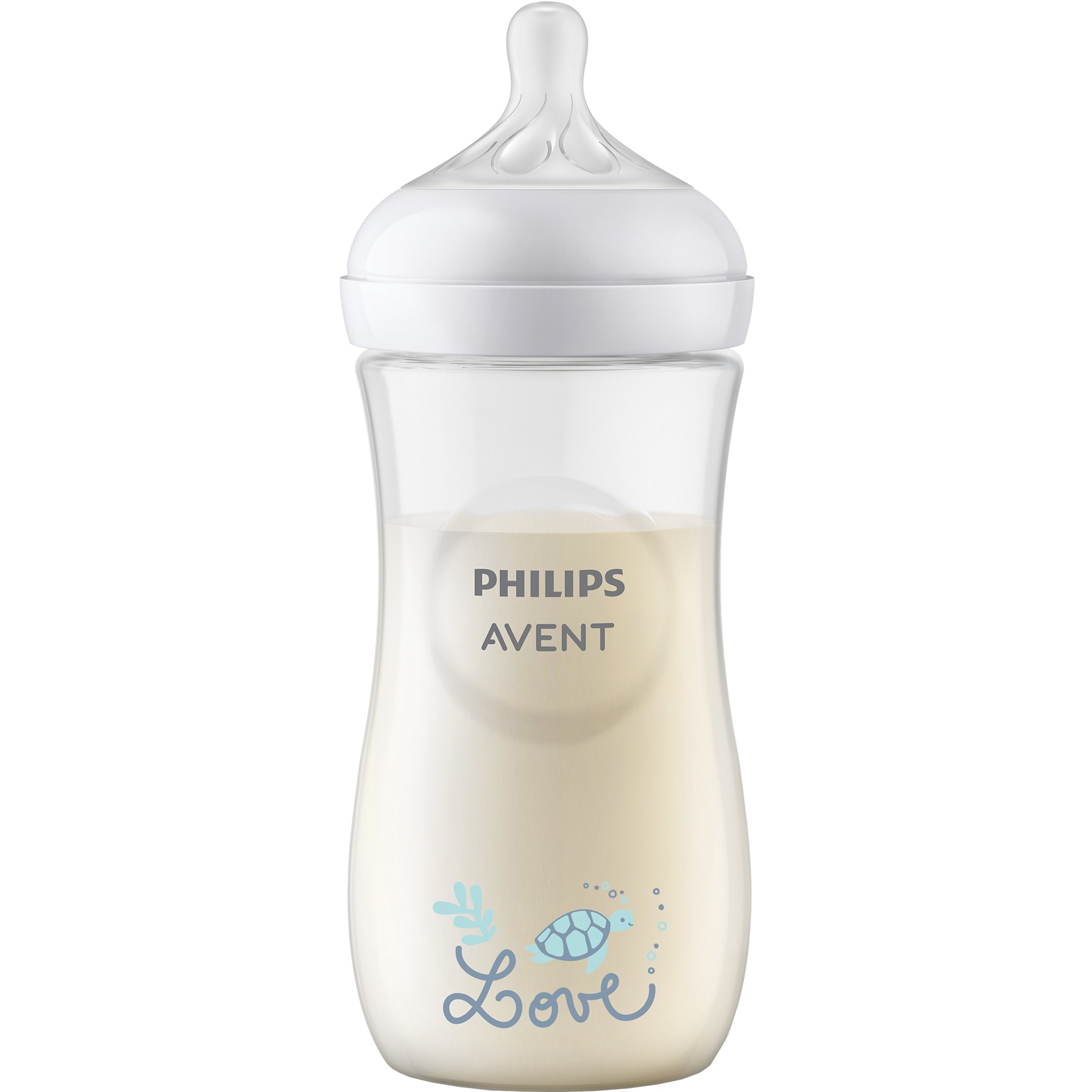 Philips Avent Philips Avent Natural Response Love Bottle 3m+ Μπιμπερό Πολυπροπυλενίου με Θηλή Σιλικόνης Ροής 4 Οπών για Υποστήριξη Φυσικού Ρυθμού Θηλασμού του Μωρού 330ml, Κωδ SCY906/11