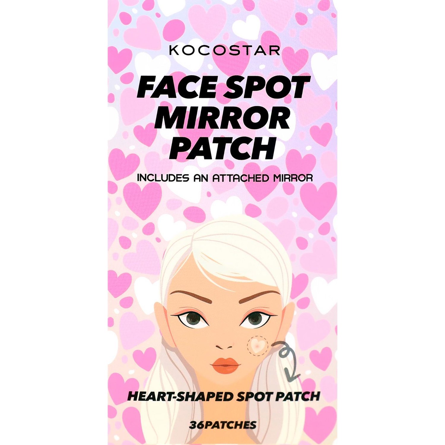 Kocostar Kocostar Face Spot Mirror Patch Διάφανα Επιθέματα για Σπυράκια & Ατέλειες της Επιδερμίδας με Εσωτερικό Καθρέφτη 36 Patches