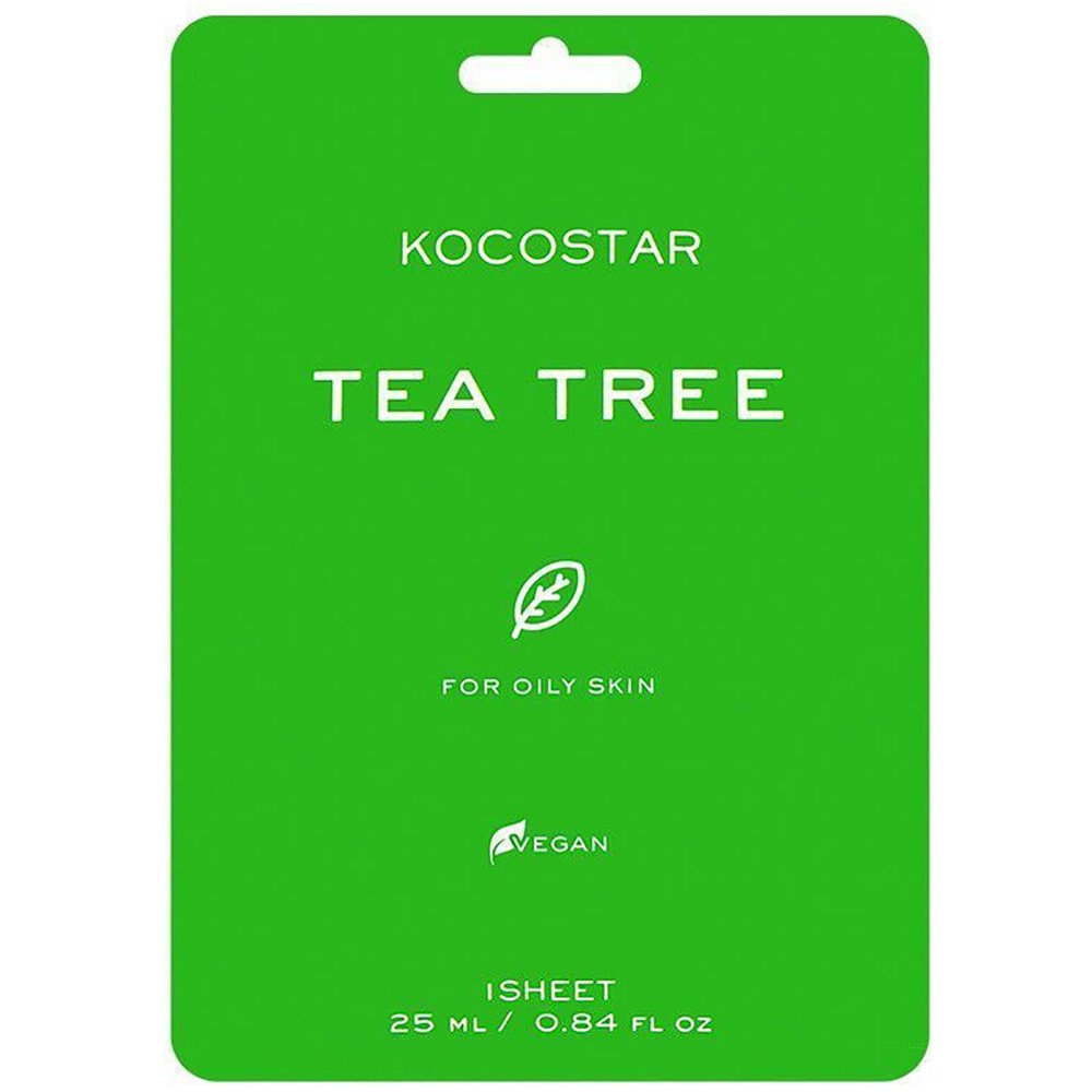 Kocostar Kocostar Tea Tree Face Mask Κωδ 5602 Εμποτισμένη Μάσκα Τόνωσης για Λιπαρές Επιδερμίδες 1 Τεμάχιο