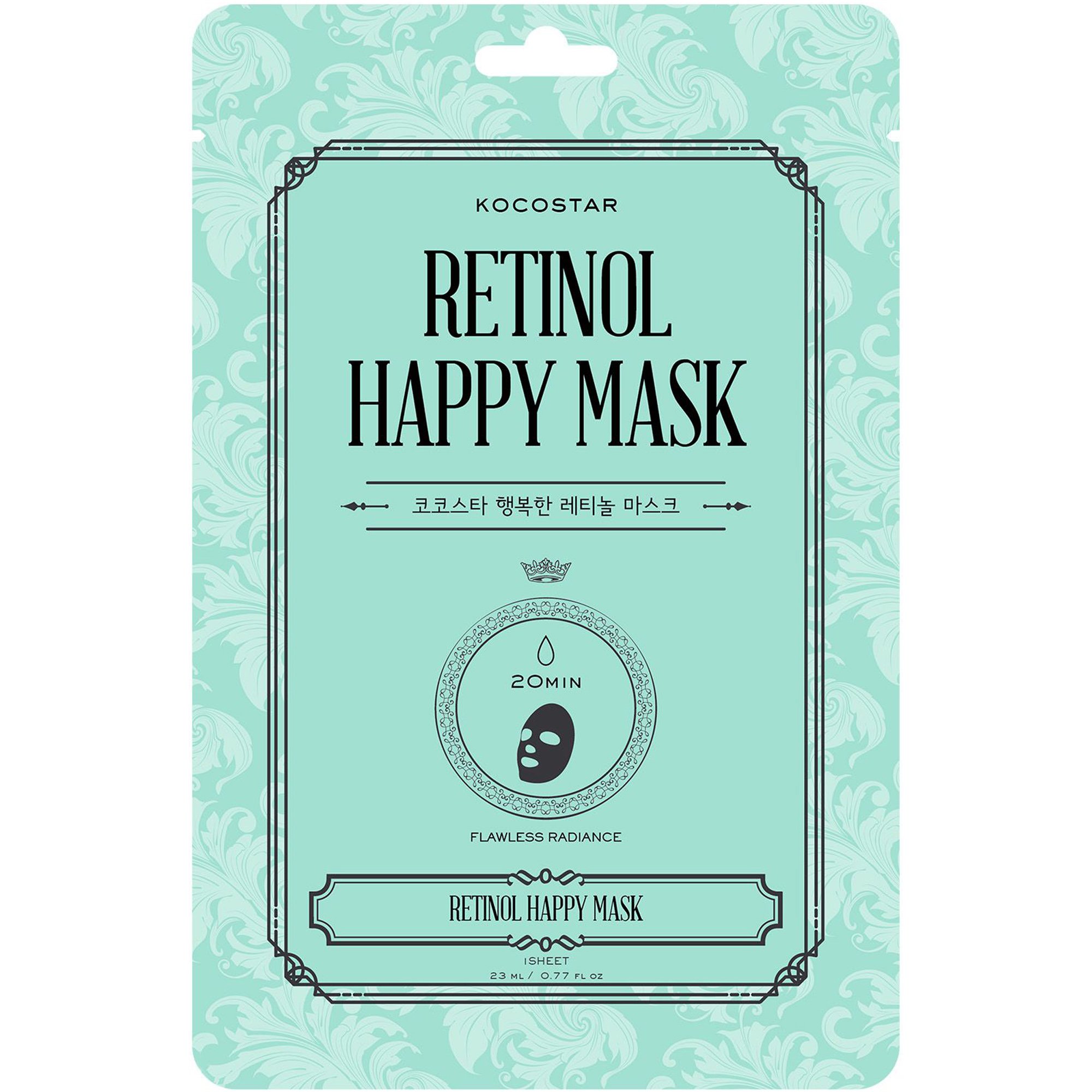 Kocostar Retinol Happy Face Mask Εμποτισμένη Μάσκα Προσώπου Ρετινόλης για Λεία & Λαμπερή Επιδερμίδα 25ml φωτογραφία