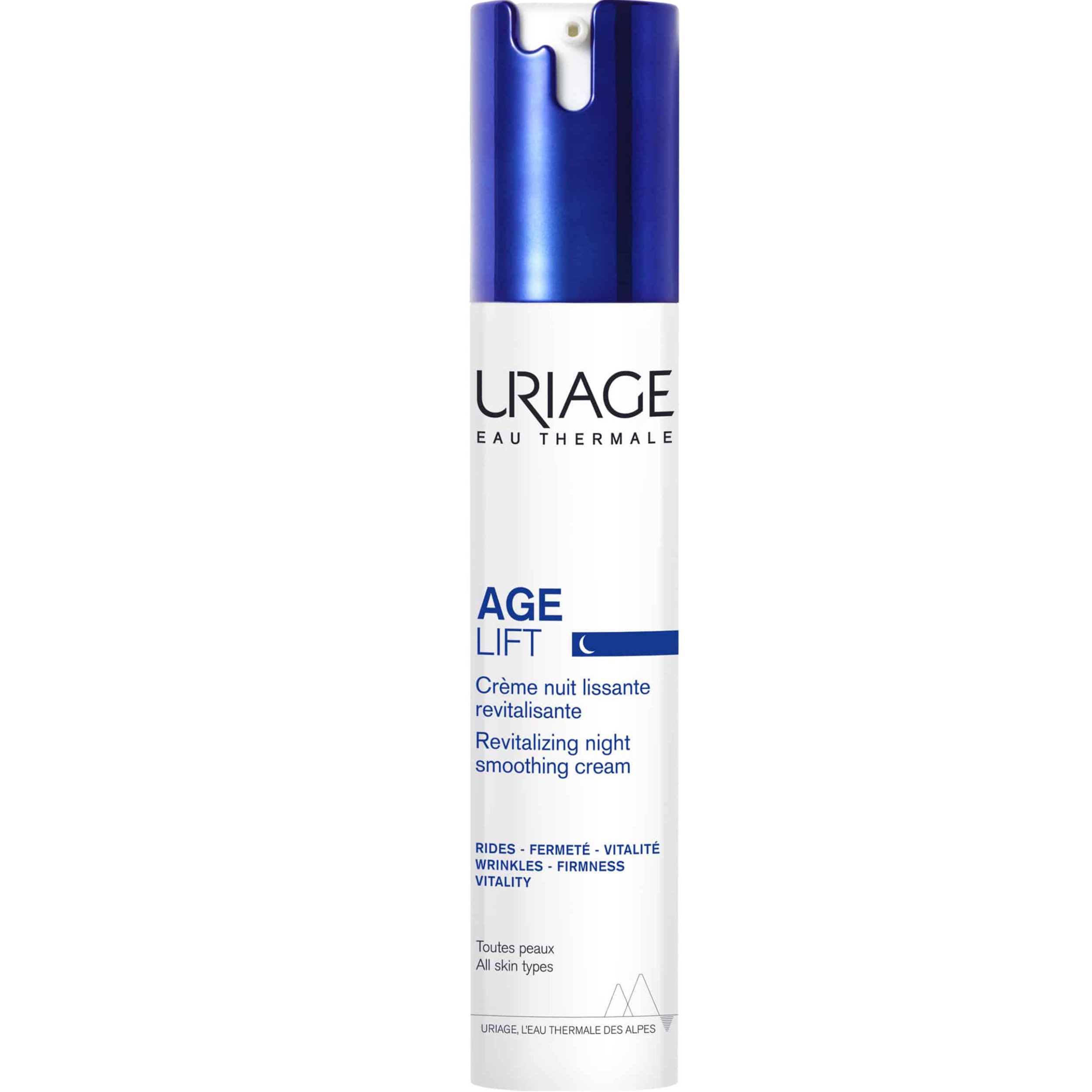 Uriage Uriage Age Lift Revitalizing Night Smoothing Cream Αντιγηραντική Κρέμα Προσώπου Νυκτός για Σύσφιξη & Αναζωογόνηση, Κατάλληλη για Όλους τους Τύπους Επιδερμίδας 40ml