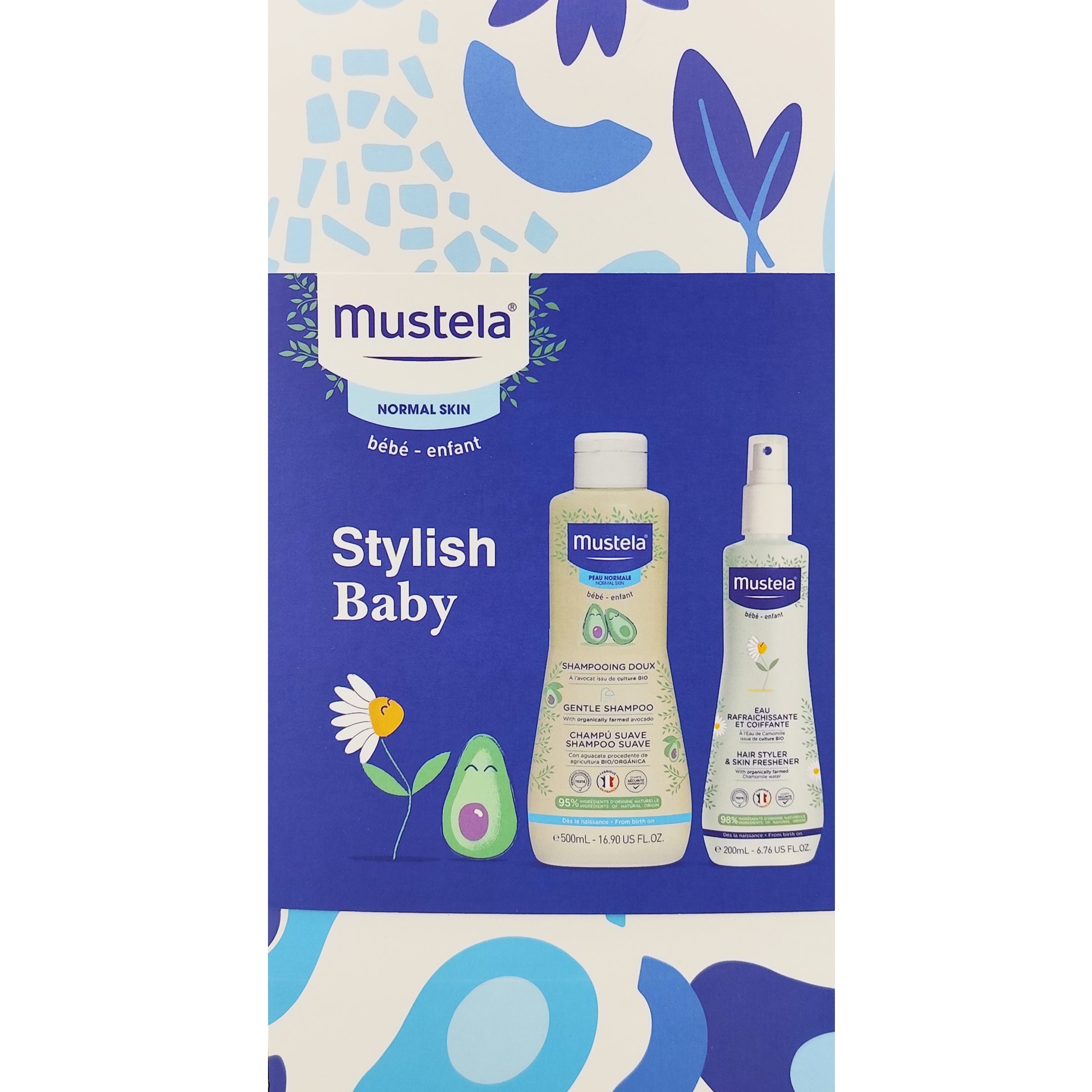 Mustela Mustela Promo Gentle Shampoo 500ml & Hair Styler - Skin Freshener Spray 200ml