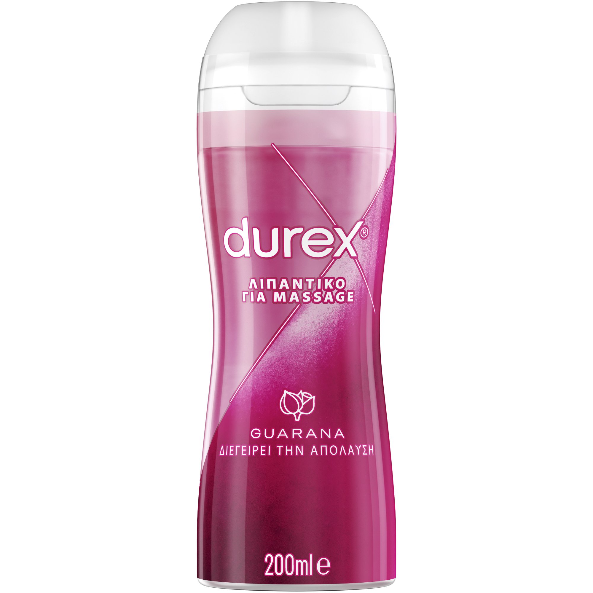 Durex Durex Play Massage Lube Guarana Λιπαντικό, Διεγερτικό Gel για Μασάζ με Εκχύλισμα Γκουαρανά 200ml