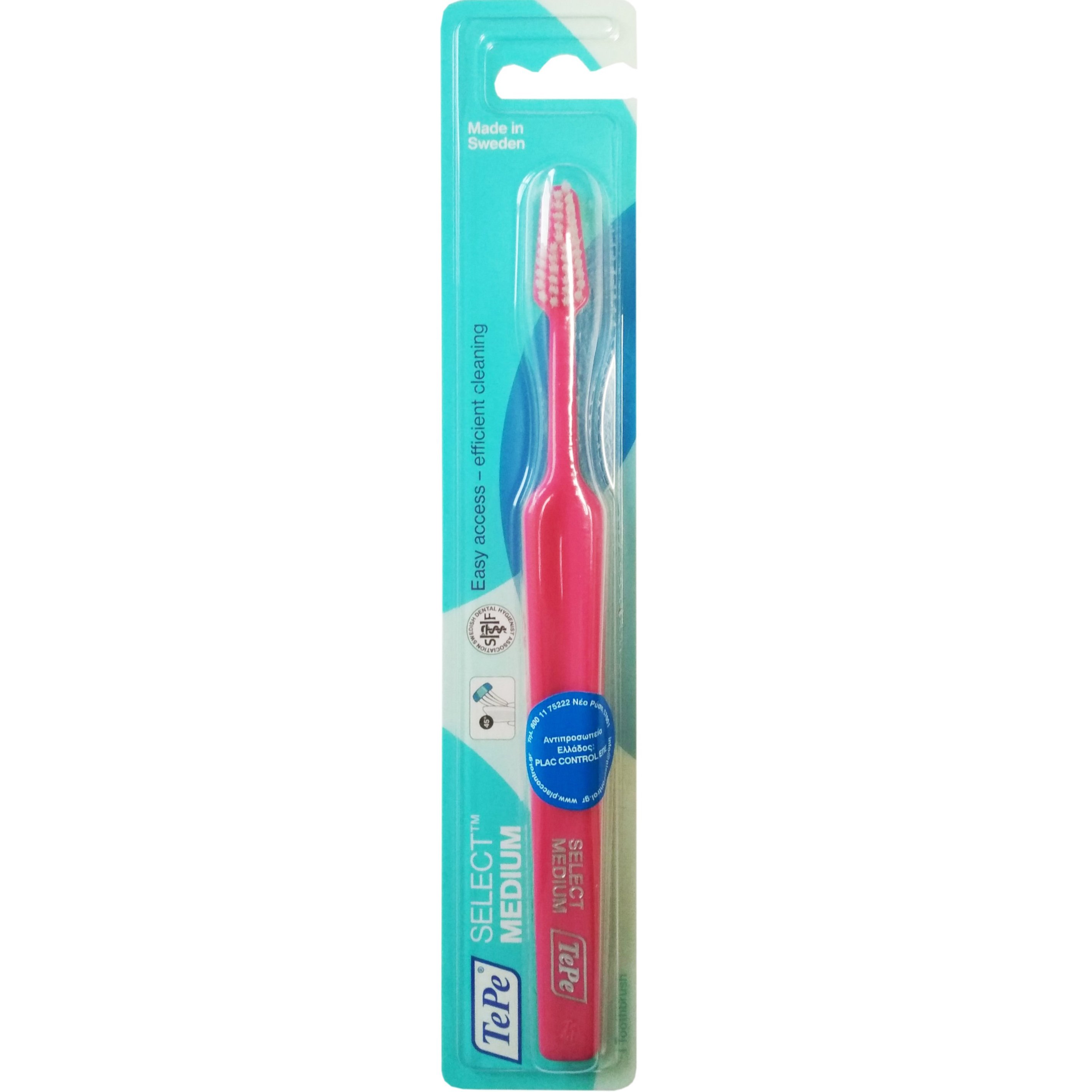 Tepe Select Medium Toothbrush Οδοντόβουρτσα με Μέτριας Σκληρότητας Ίνες για Βαθύ Καθαρισμό 1 Τεμάχιο – Φούξια