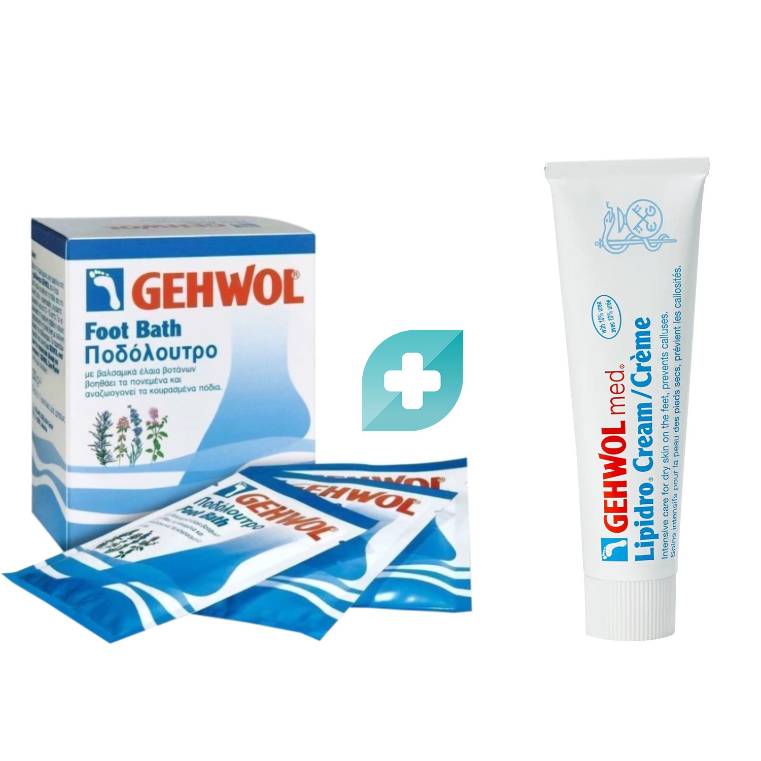 Σετ Gehwol Foot Bath 10 Sachets & Med Lipidro Cream 75ml φωτογραφία