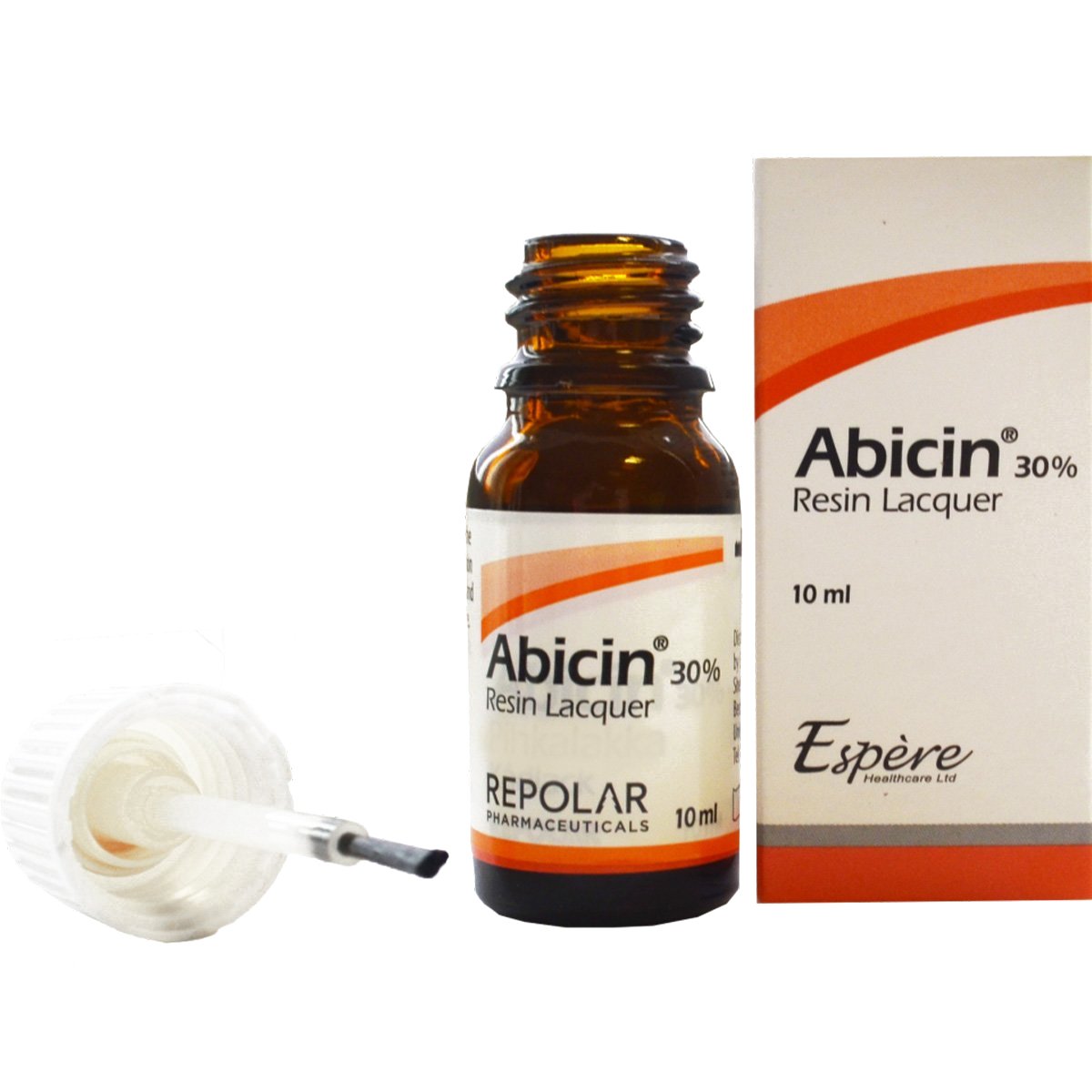 Intramed Intramed Abicin 30% Resin Lacquer Λάκα Νυχιών για την Αντιμετώπιση Ονυχομυκητιάσεων & Παρωνυχίας 10ml