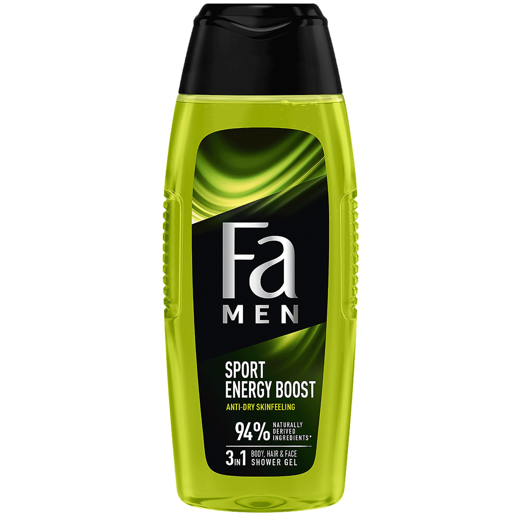 FA Fa Men Sport Energy Boost 3 in 1 Shower Gel Ανδρικό Αναζωογονητικό Αφρόλουτρο με Άρωμα Γκουαρανά & Τζινσενγκ για Σώμα, Μαλλιά & Πρόσωπο 400ml