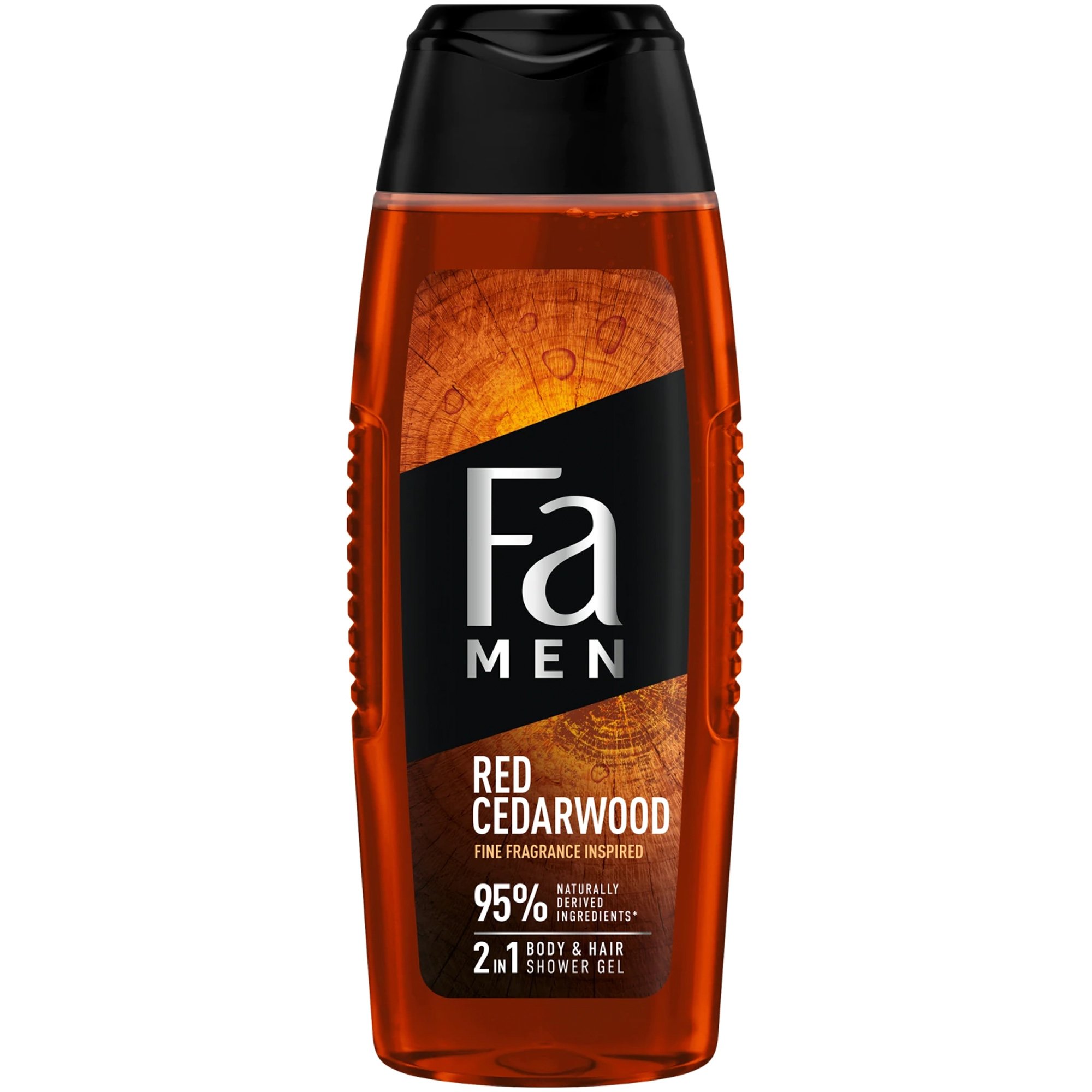 FA Fa Men Red Cedarwood 2 in 1 Shower Gel for Body & Hair Ανδρικό Αναζωογονητικό Αφρόλουτρο για Σώμα & Μαλλιά με Άρωμα Κόκκινου Κέδρου 400ml