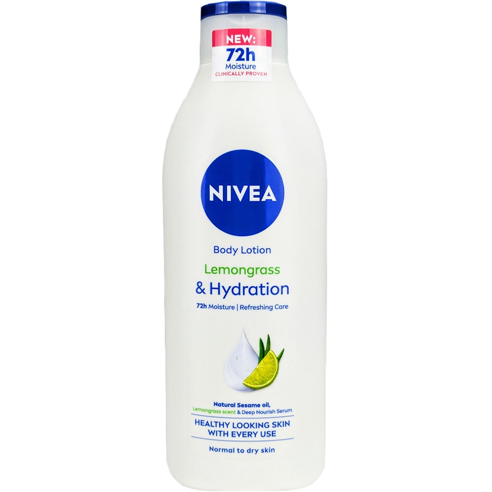 Nivea Nivea Body Lotion Lemongrass 72h Moisture Ενυδατική Λοσιόν Σώματος για 72ωρη Ενυδάτωση 400ml