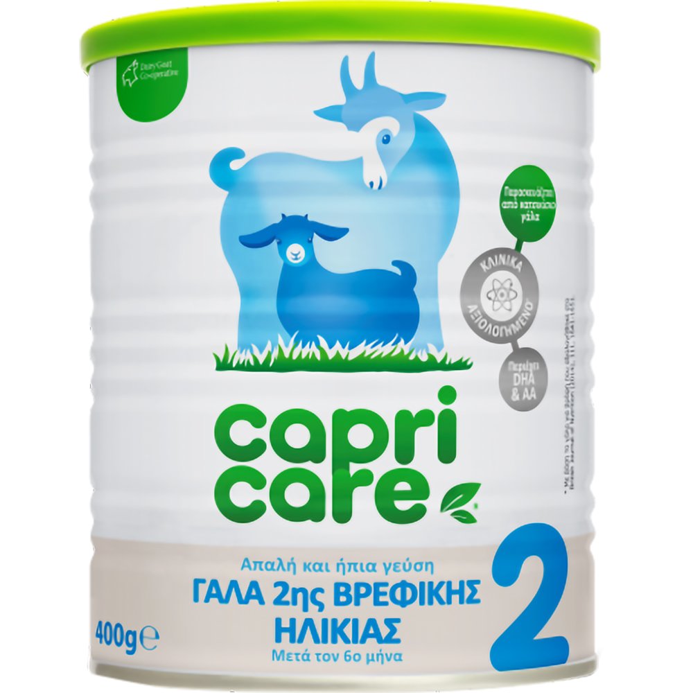 Capricare Capricare 2 Goat Milk 6-12m Κατσικίσιο Γάλα 2ης Βρεφικής Ηλικίας σε Σκόνη έως τον 12ο Μήνα 400g