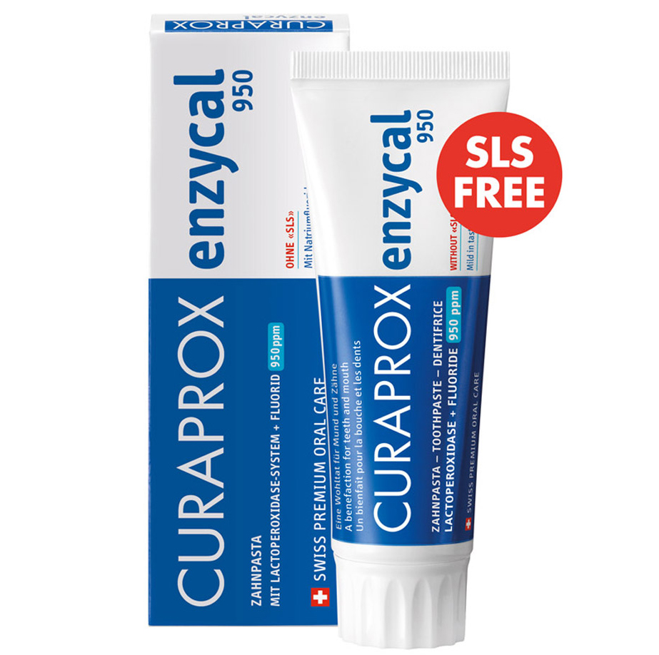 Curaprox Curaprox Enzycal 950 Οδοντόκρεμα με Φθόριο & Πρωτεϊνες Γάλακτος 75ml