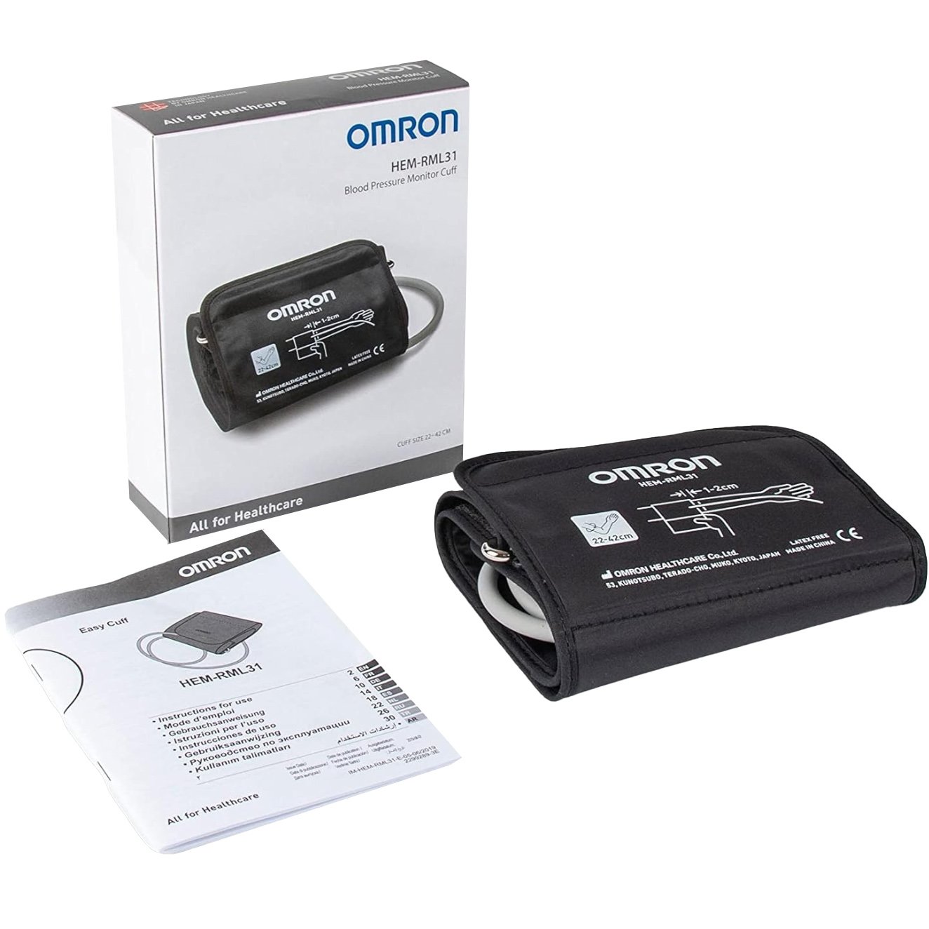 Omron Omron Blood Pressure Cuff 22-42cm Ανταλλακτικό Περιβραχιόνιο για Πιεσόμετρα Μπράτσου Omron HEM-RML31, 1 Τεμάχιο