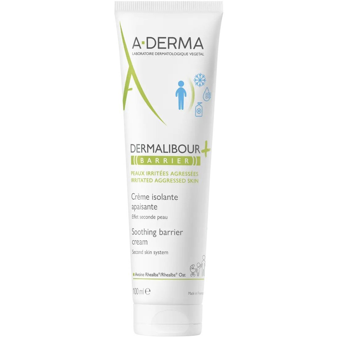 A-Derma A-Derma Dermalibour+ Soothing Barrier Cream ​​​​​​​Καταπραϋντική, Προστατευτική Κρέμα Προσώπου - Σώματος Κατάλληλη για Ερεθισμένο Δέρμα 100ml