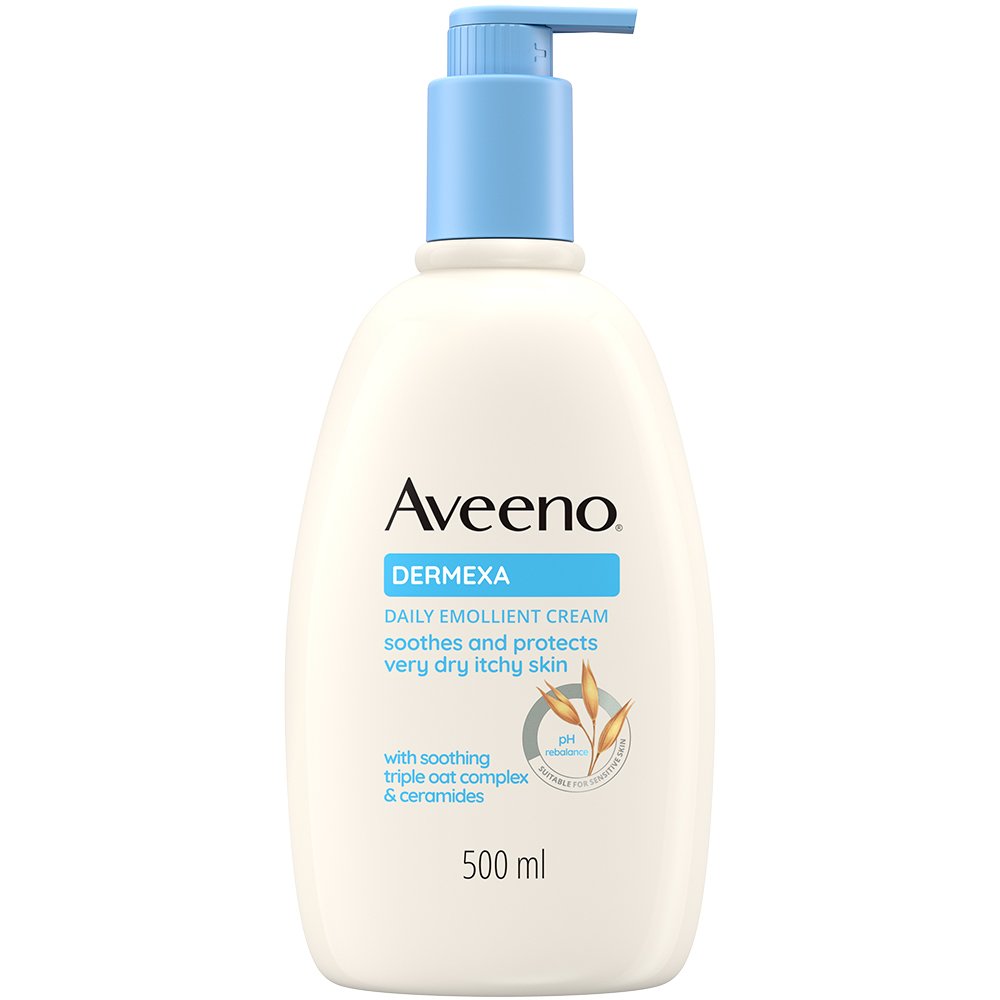 Aveeno Dermexa Daily Emollient Body Cream Καταπραϋντική Κρέμα Σώματος για Όλη την Οικογένεια, Κατάλληλη για Πολύ Ξηρή & Ευαίσθητη Επιδερμίδα 500ml