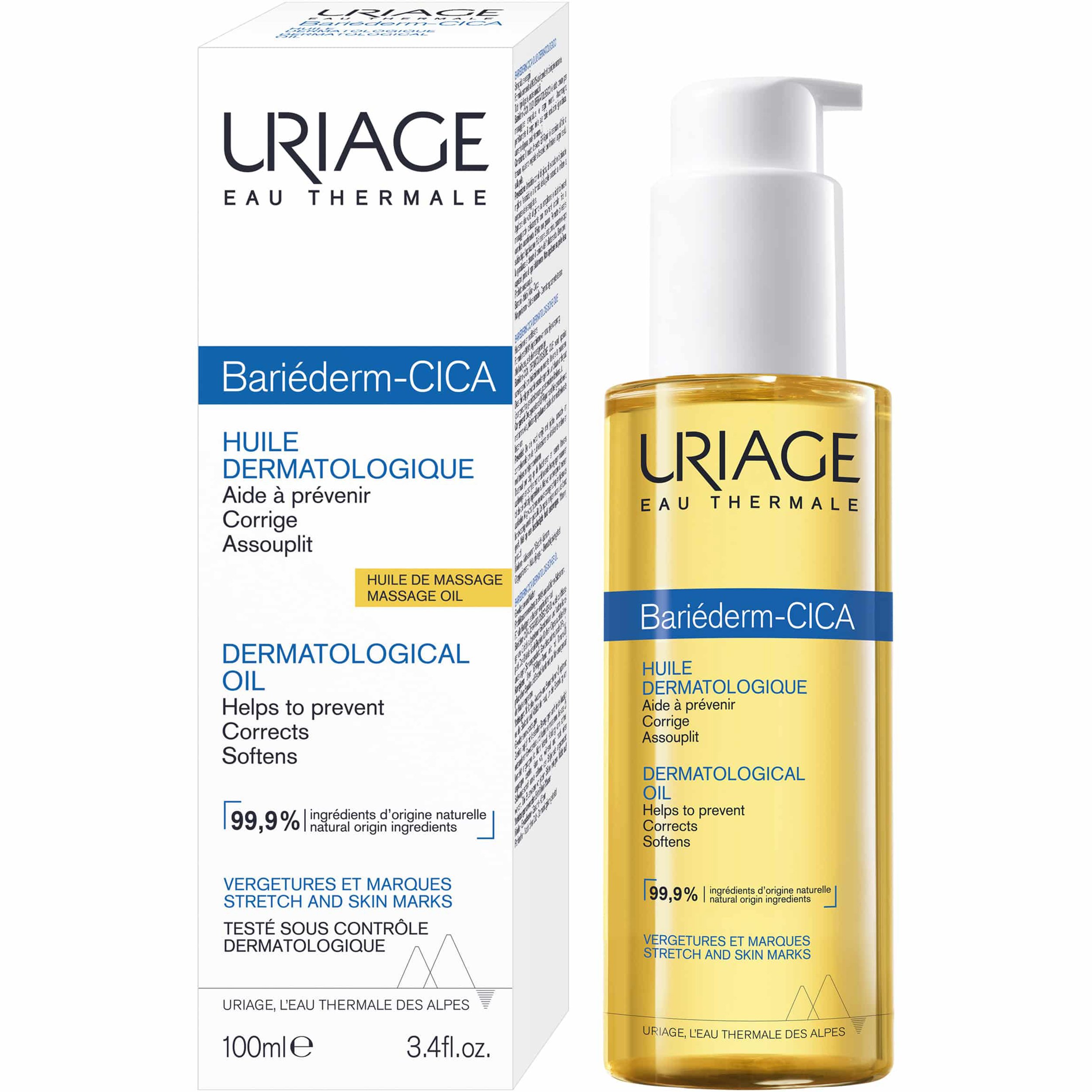 Uriage Uriage Bariederm Dermatological Cica-Oil Λάδι Προσώπου - Σώματος για Πρόληψη & Διόρθωση Ραγάδων - Ουλών 100ml