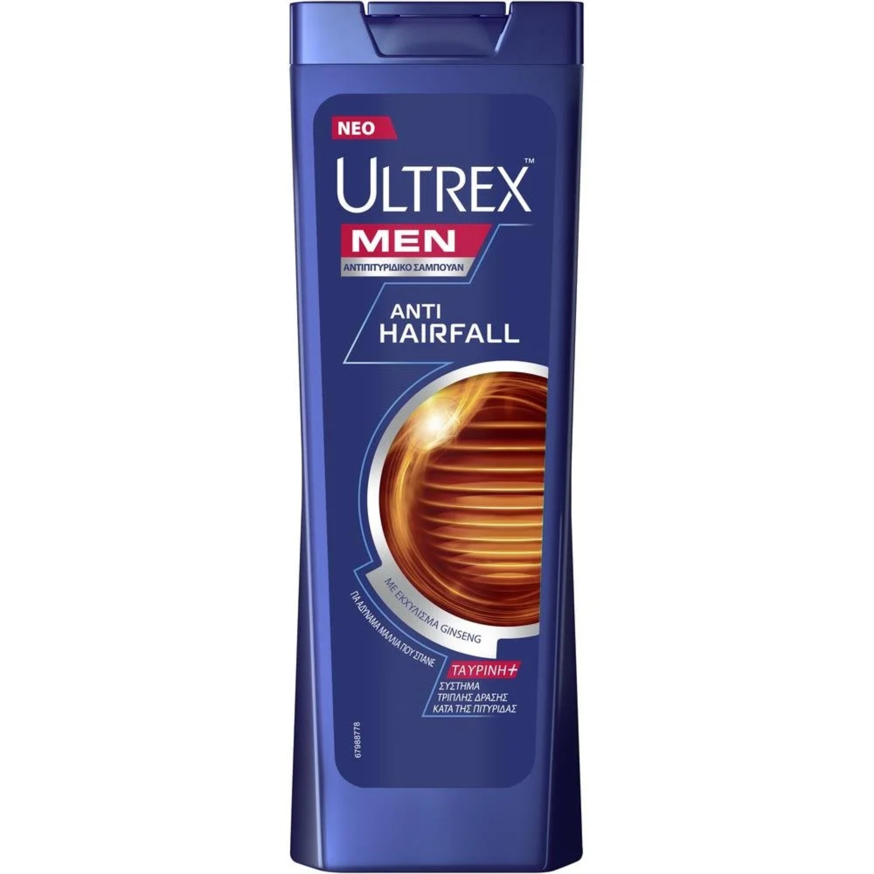 Ultrex Ultrex Men Anti Hairfall Shampoo Αντιπυτιριδικό Σαμπουάν για Άνδρες Κατά της Τριχόπτωσης για Αδύναμα Μαλλιά που Σπάνε 360ml