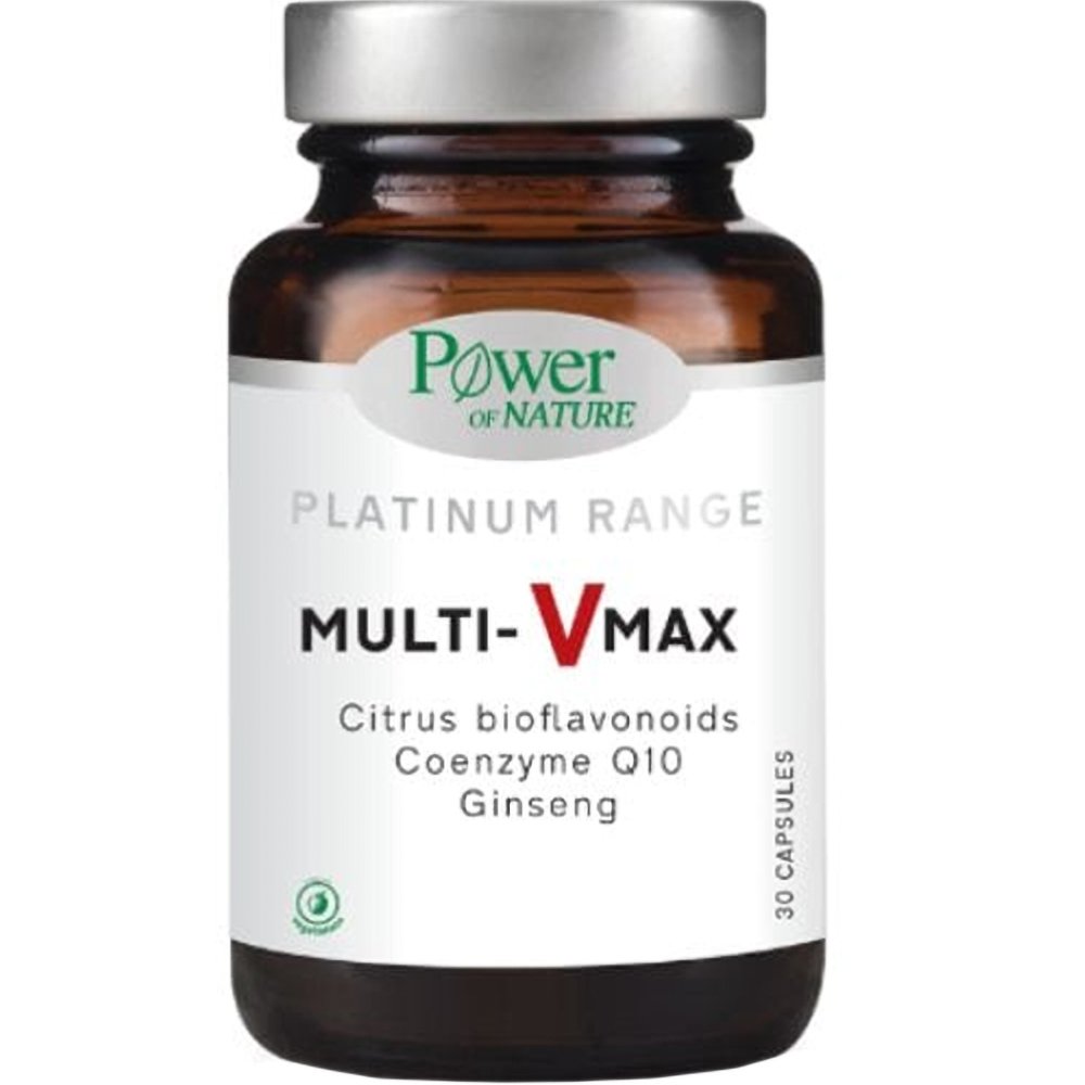 Power Health Power Health Platinum Range Multi-Vmax Συμπλήρωμα Διατροφής για την Αντιμετώπιση των Συμπτωμάτων Κούρασης & Κόπωσης 30caps