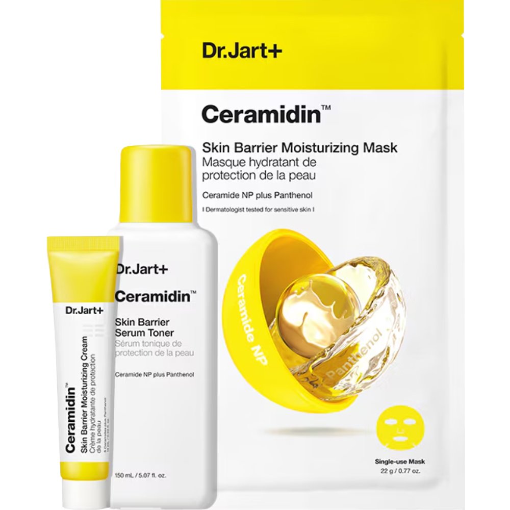 Dr.Jart+ Promo Ceramidin Skin Barrier Serum Toner 15ml & Skin Barrier Cream 7ml & Skin Barrier Moisturuzing Mask for Dry Skin 22g φωτογραφία