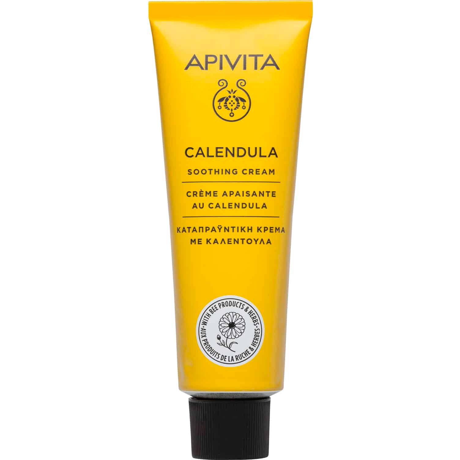 Apivita Apivita Calendula Soothing Cream Καταπραϋντική Κρέμα Προσώπου - Σώματος με Καλέντουλα, Κατάλληλη για Μετά την Έκθεση στον Ήλιο & για Όλη την Οικογένεια 50ml